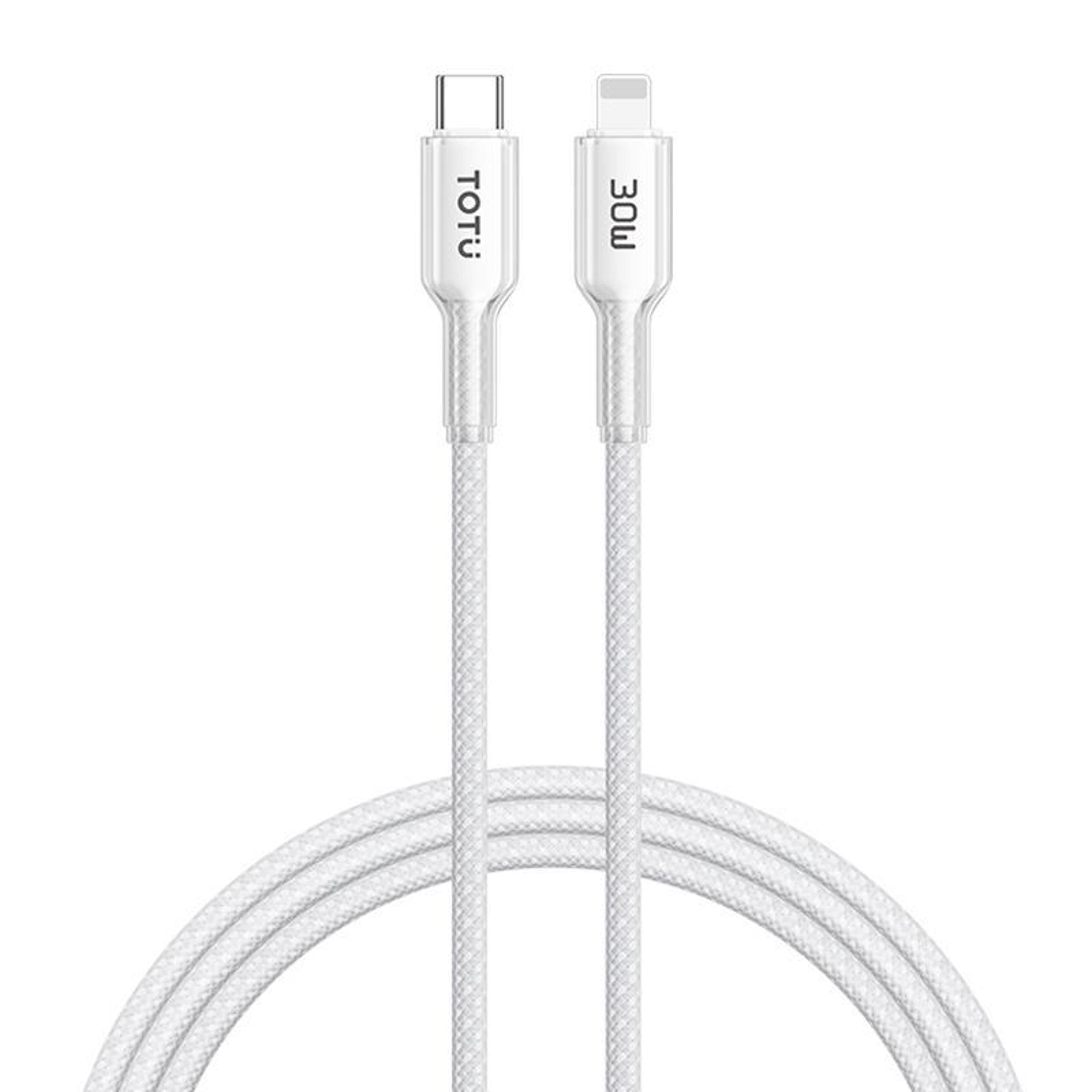30W Fast USB C To Lightning Cable Braided Durable Charging Cable 1