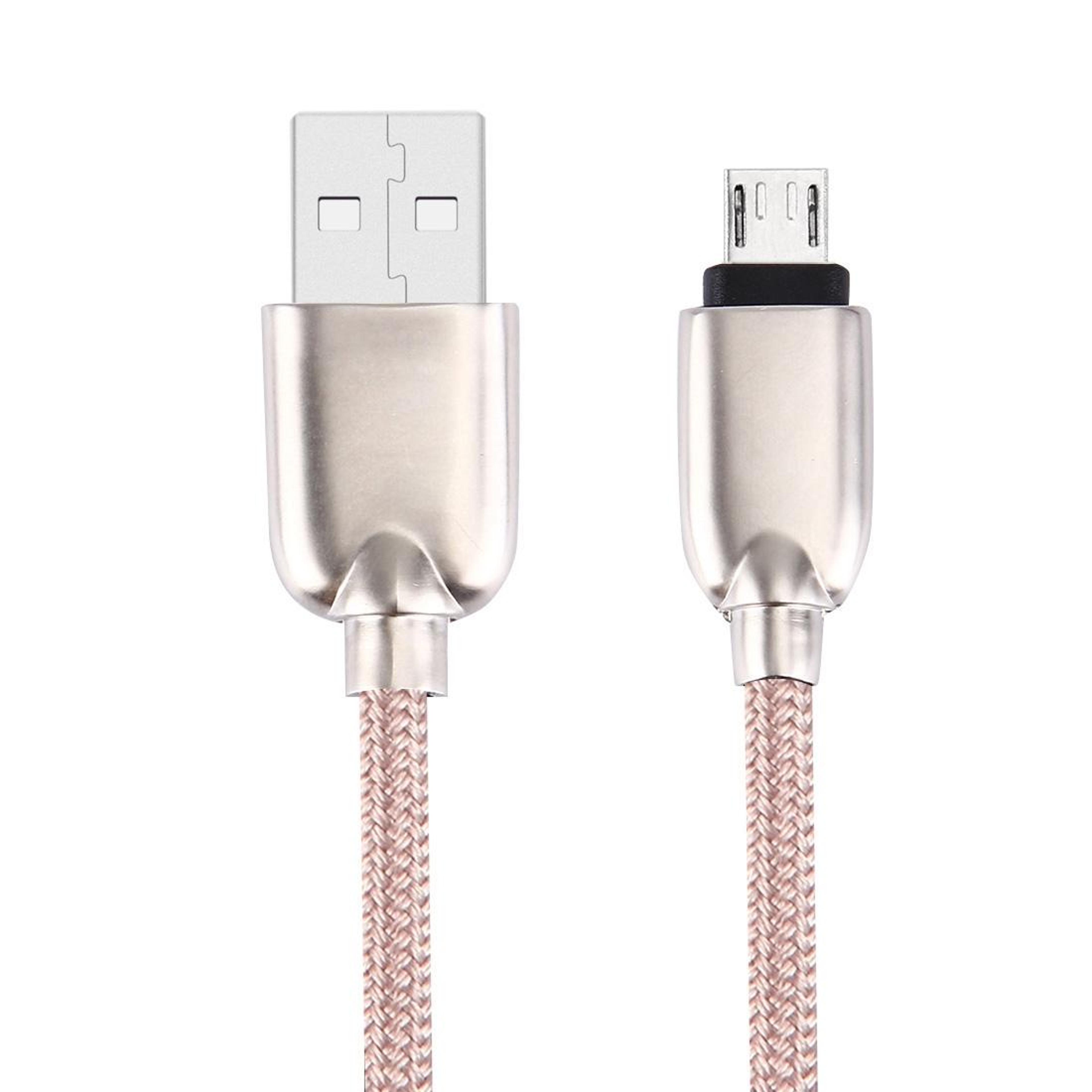 Durable Micro USB Charging Cable 1M Woven Fast Sync Cable With Copper Cores 2