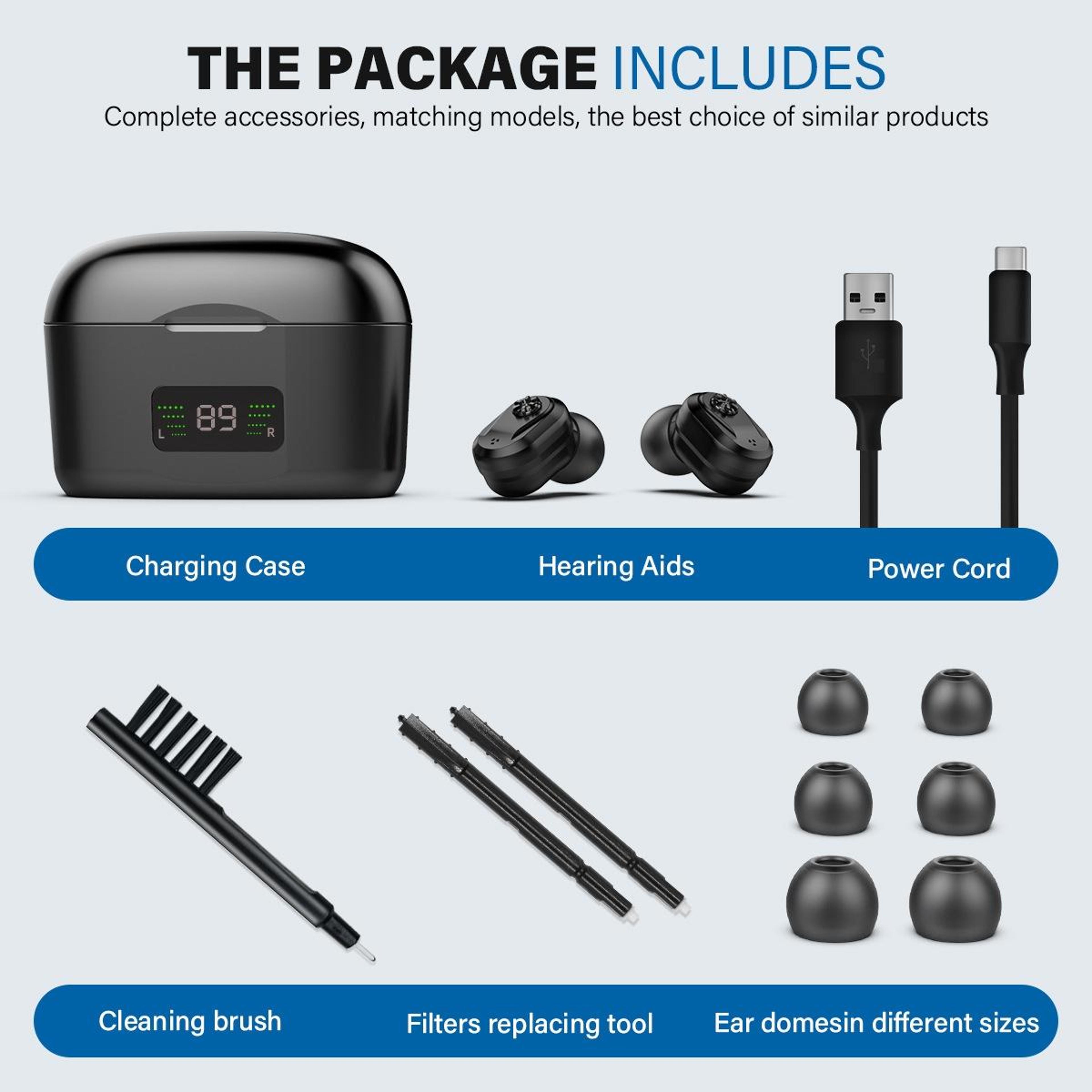 Invisible Digital Hearing Aid Earbuds Rechargeable Sound Amplifier With Noise Reduction 3