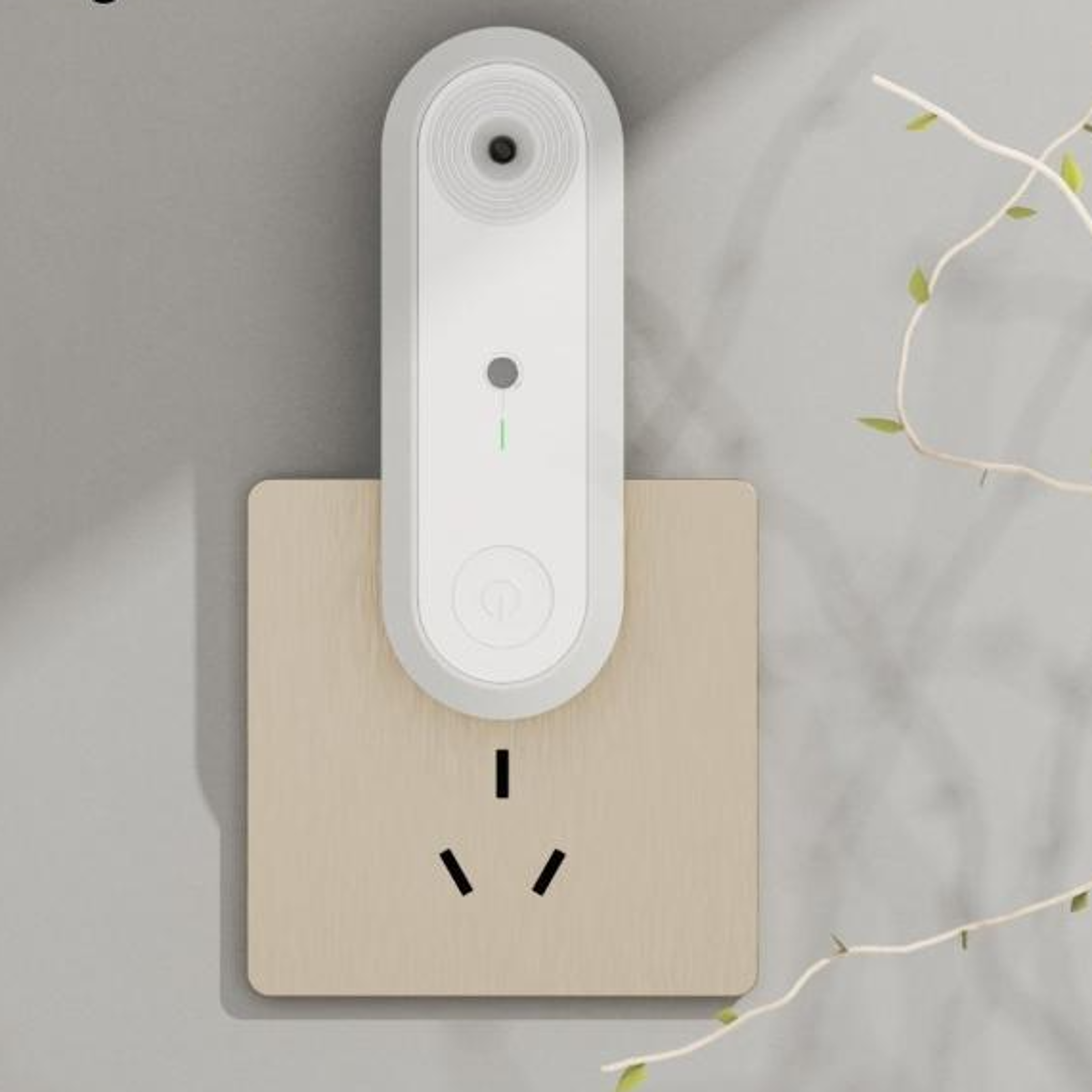 negative ion air purifier led night light intelligent sensor plug-in air cleaner for bedroom sleep support