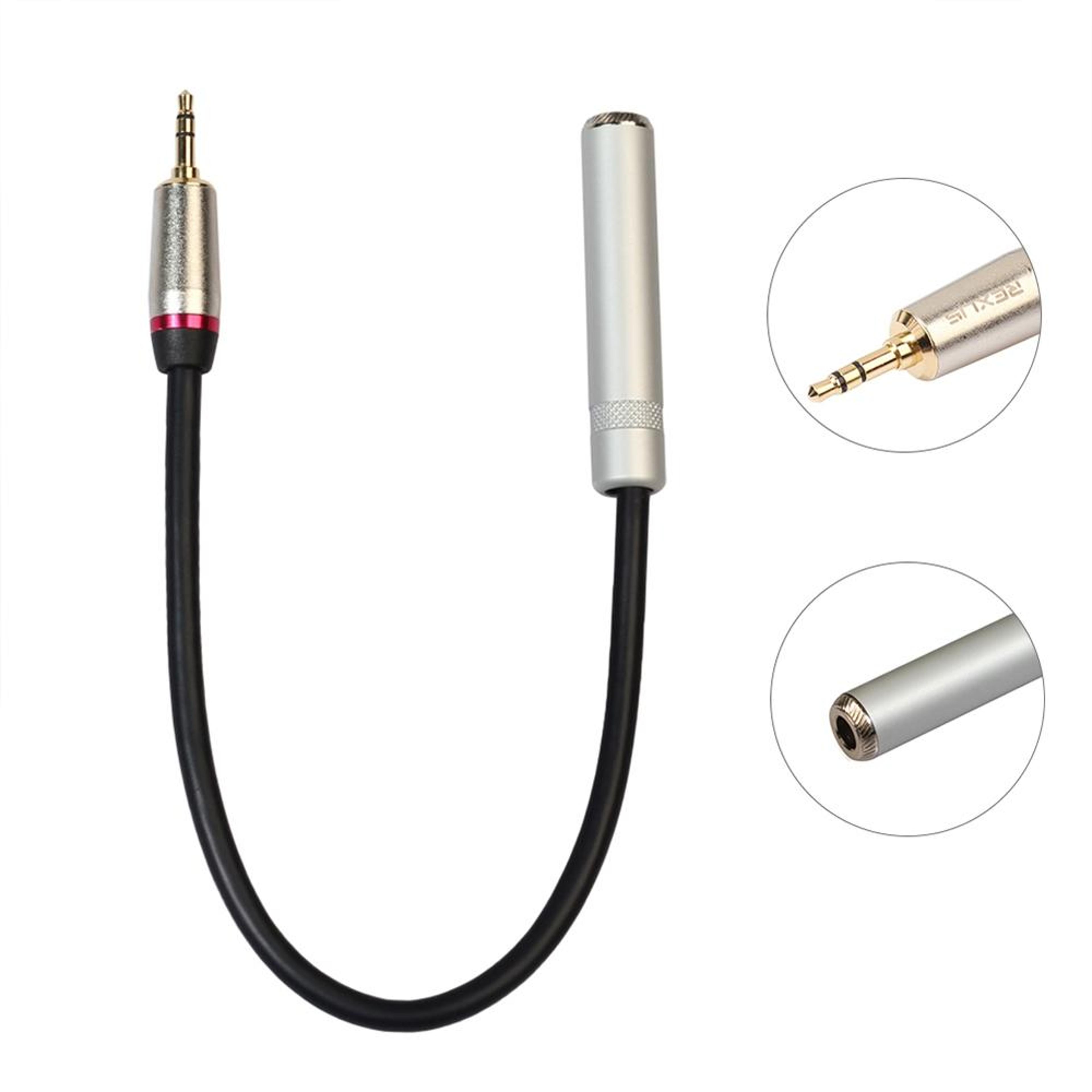 Audio Adapter Cable 1m Gold Plated Stereo Converter For Headphones  Amplifiers 1