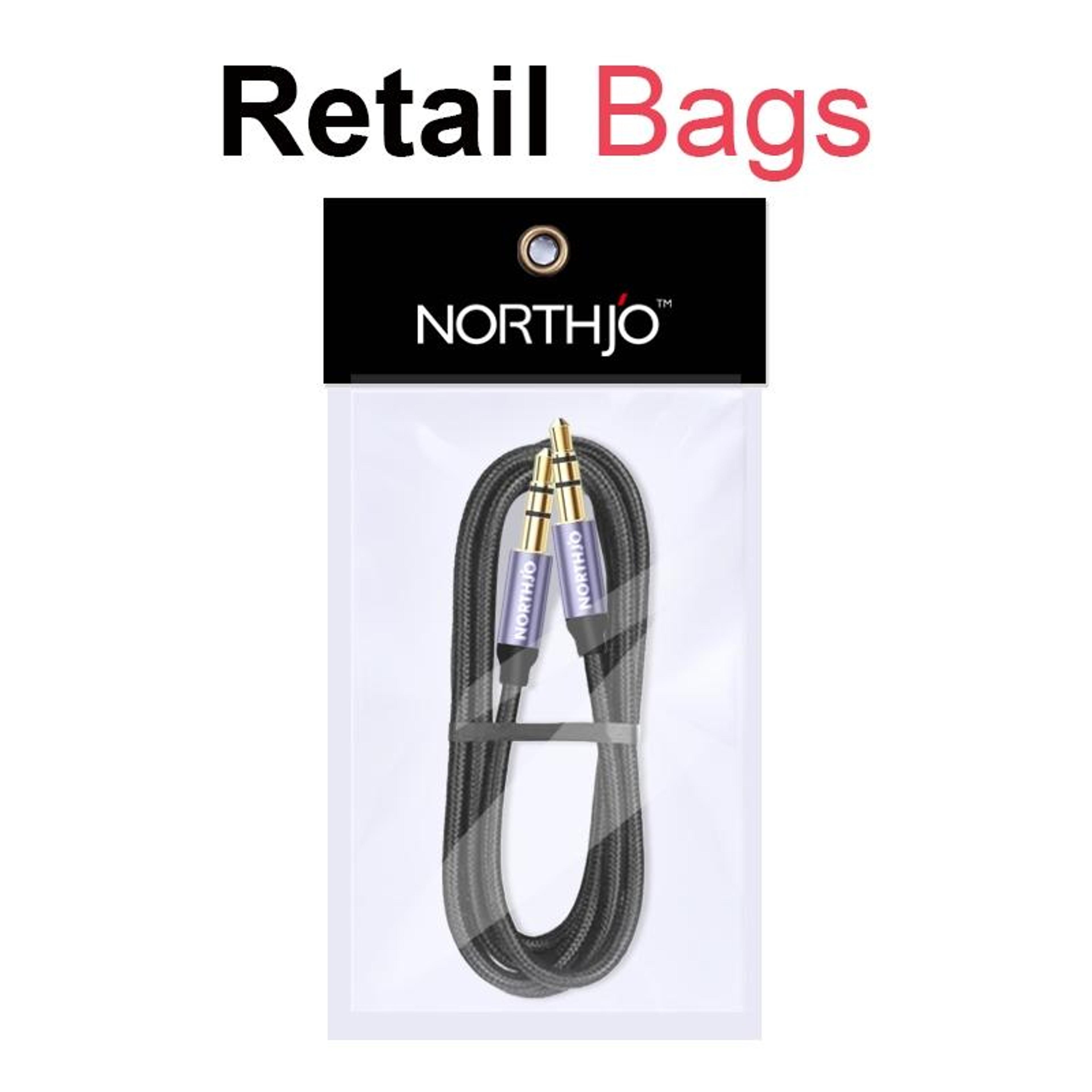 Universal 4 Pole 35mm Aux Cable Male To Male Stereo Audio Extension For Headphones  Car 6