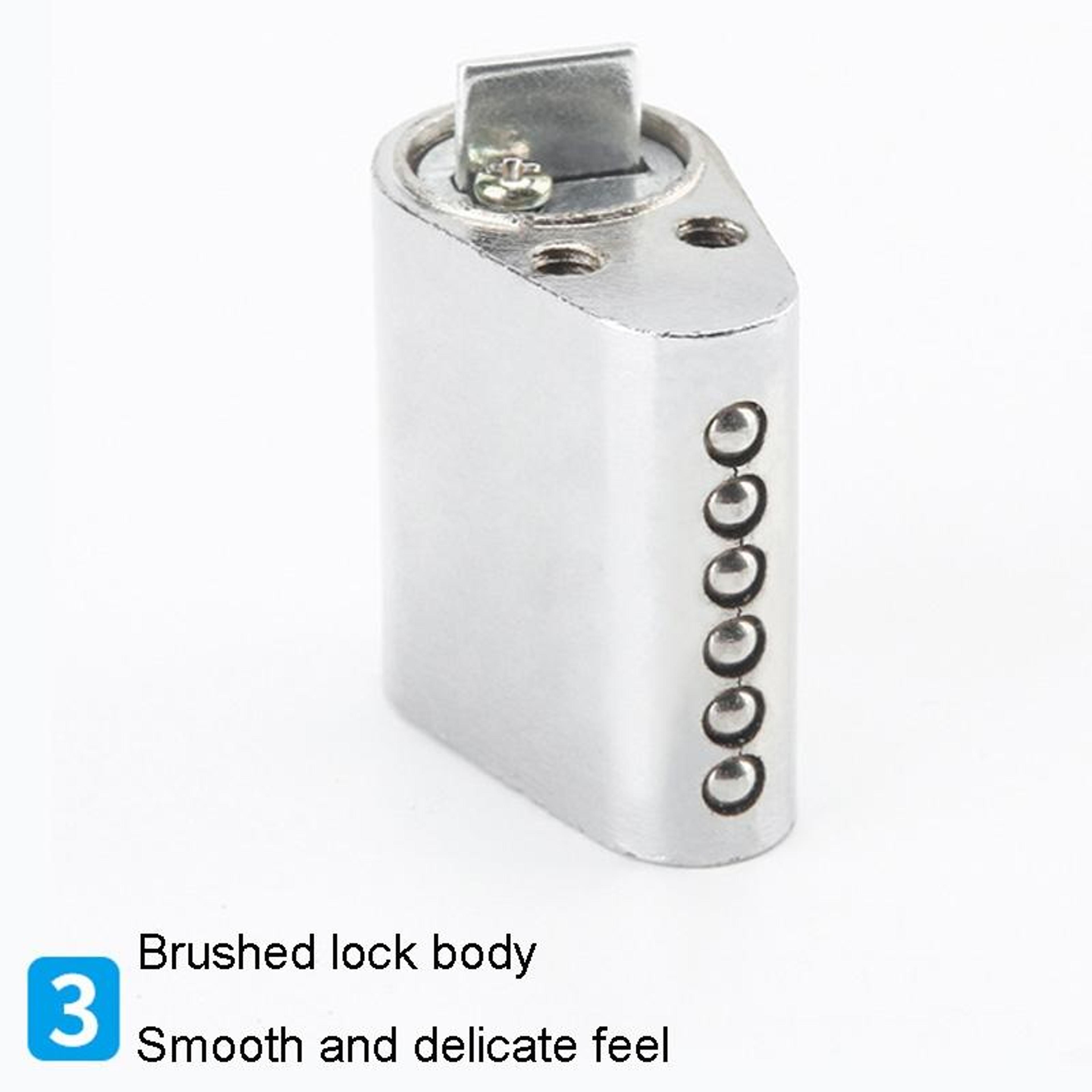 Fire Door Lock Cylinder With Key Durable Anti Pick Security Door Latch Core 5