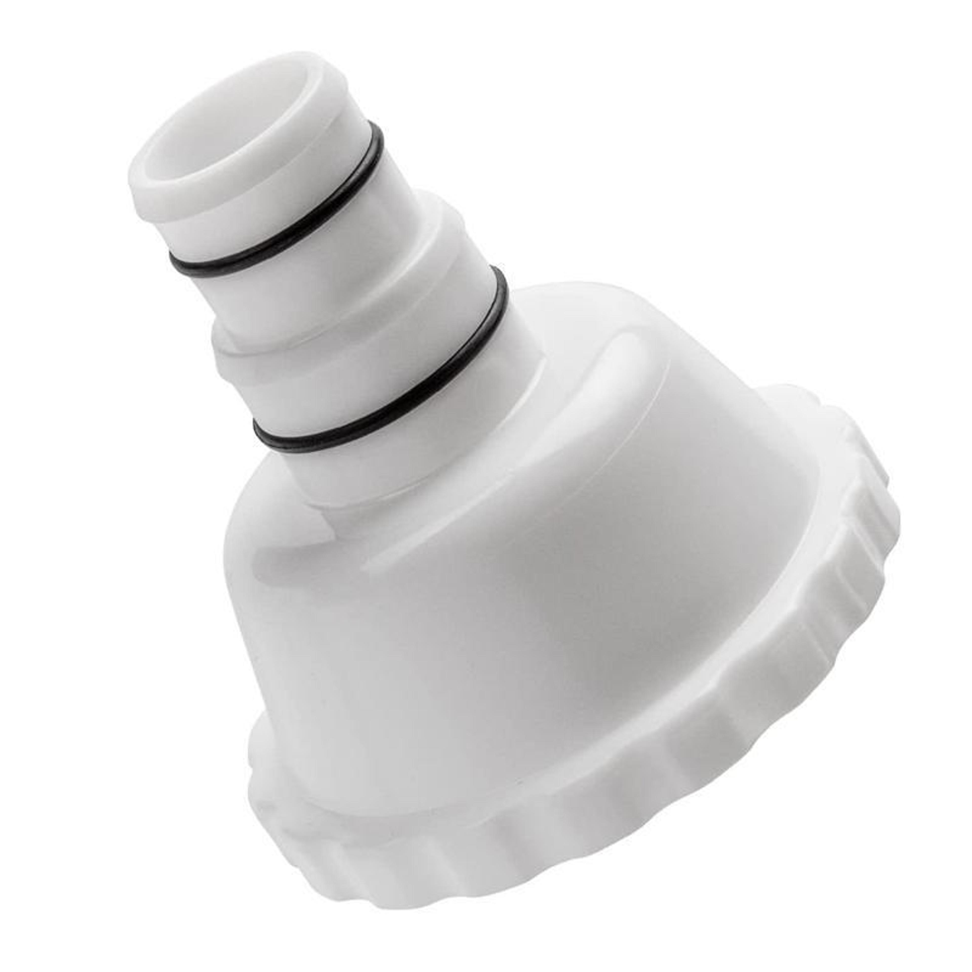 rp rx pool vacuum adapter for floating skimmers with 90° elbow & leak proof seal