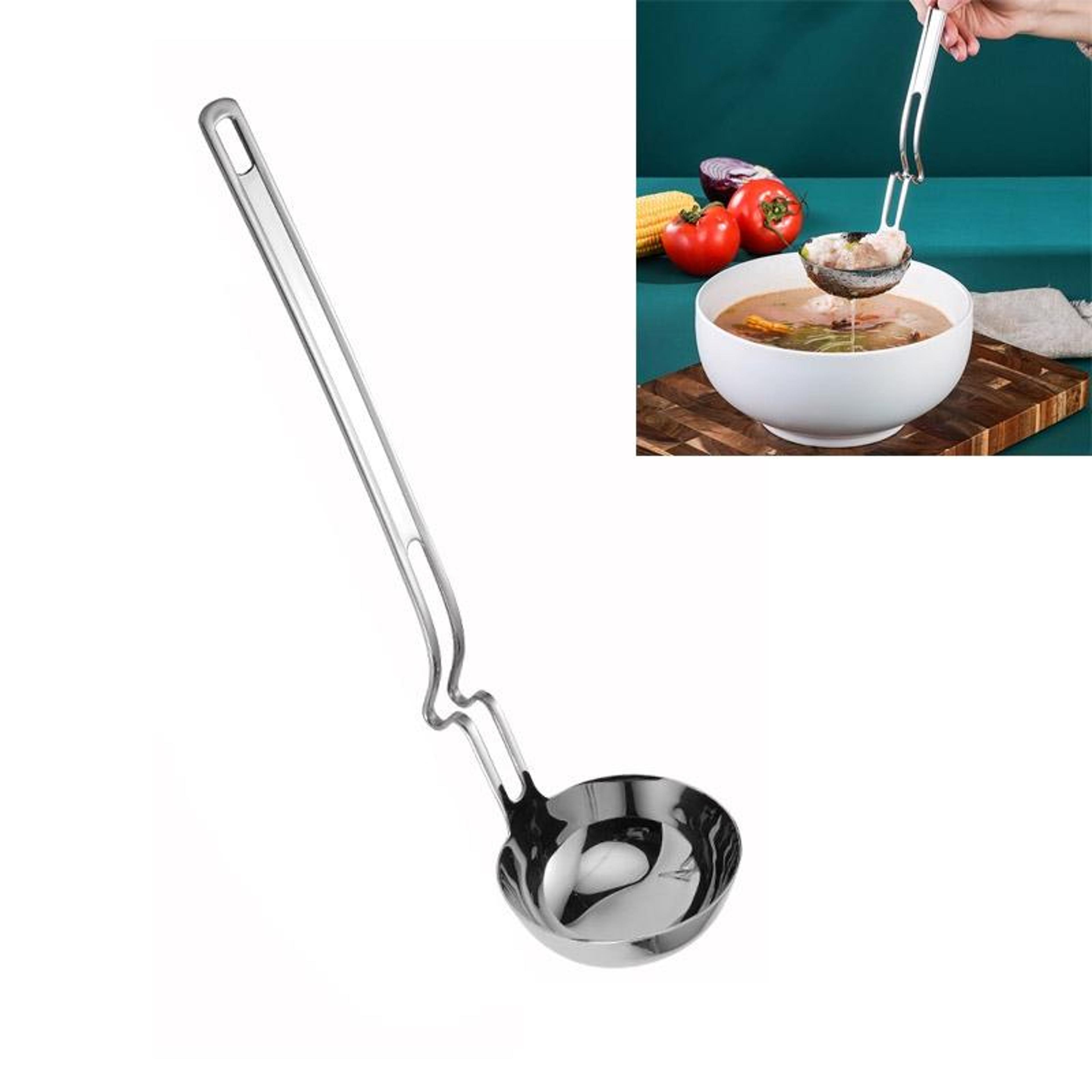 stainless steel hotpot hanging soup ladle skimmer spoon for hot pot & home cooking