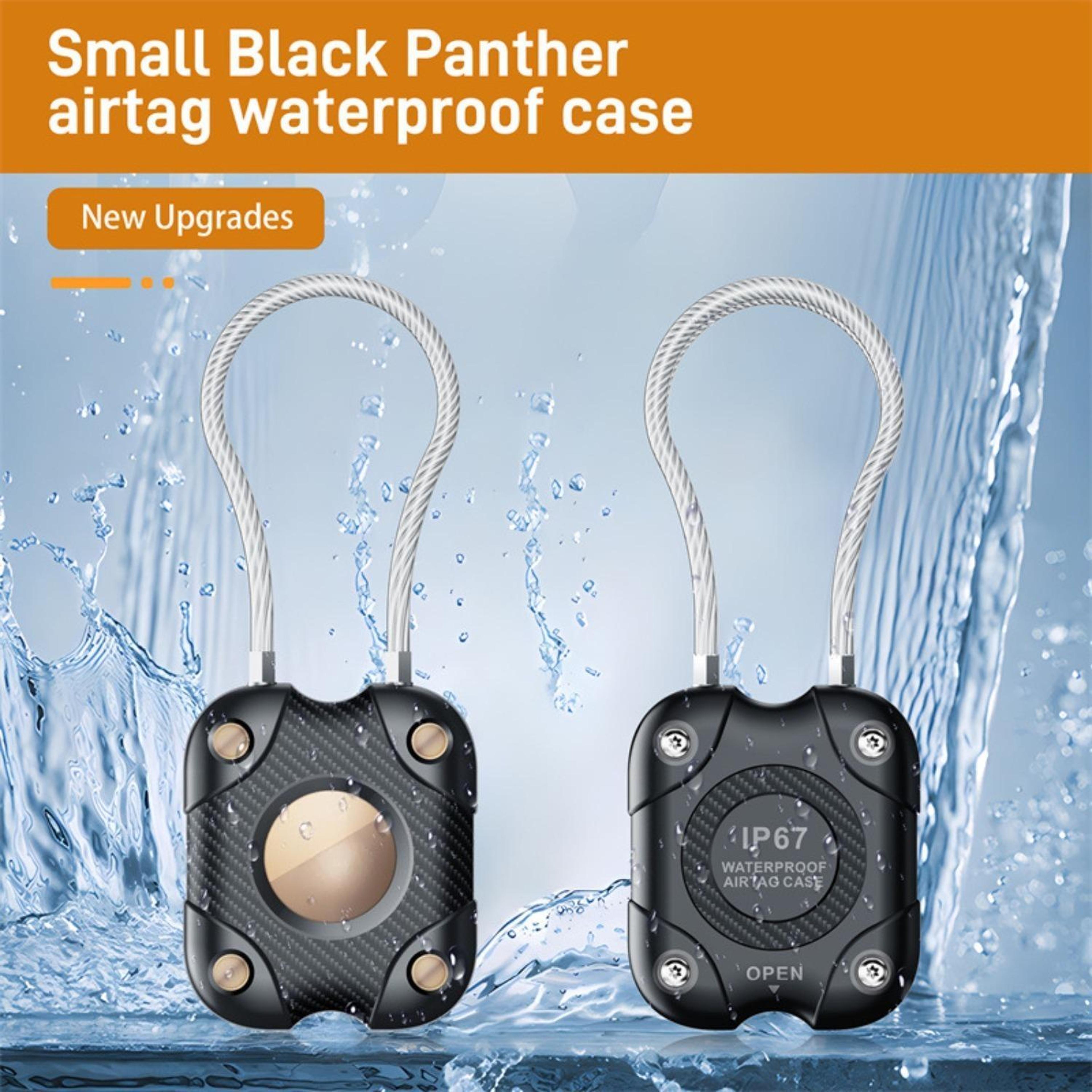 Waterproof AirTag Pet Collar Holder Durable Metal Protective Case With Rope Loop 5