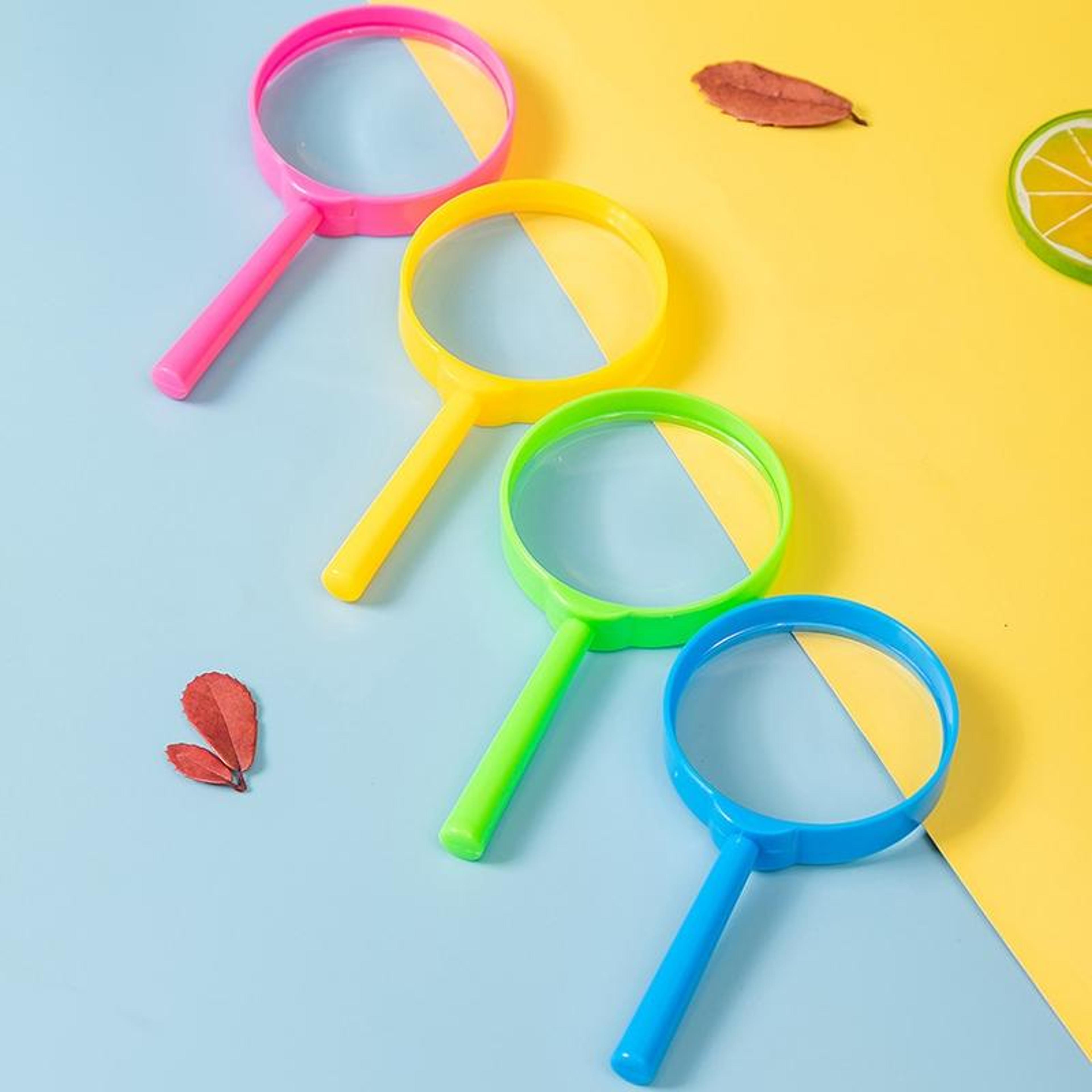 kids magnifying glass set 60mm handheld children science & learning magnifier toy