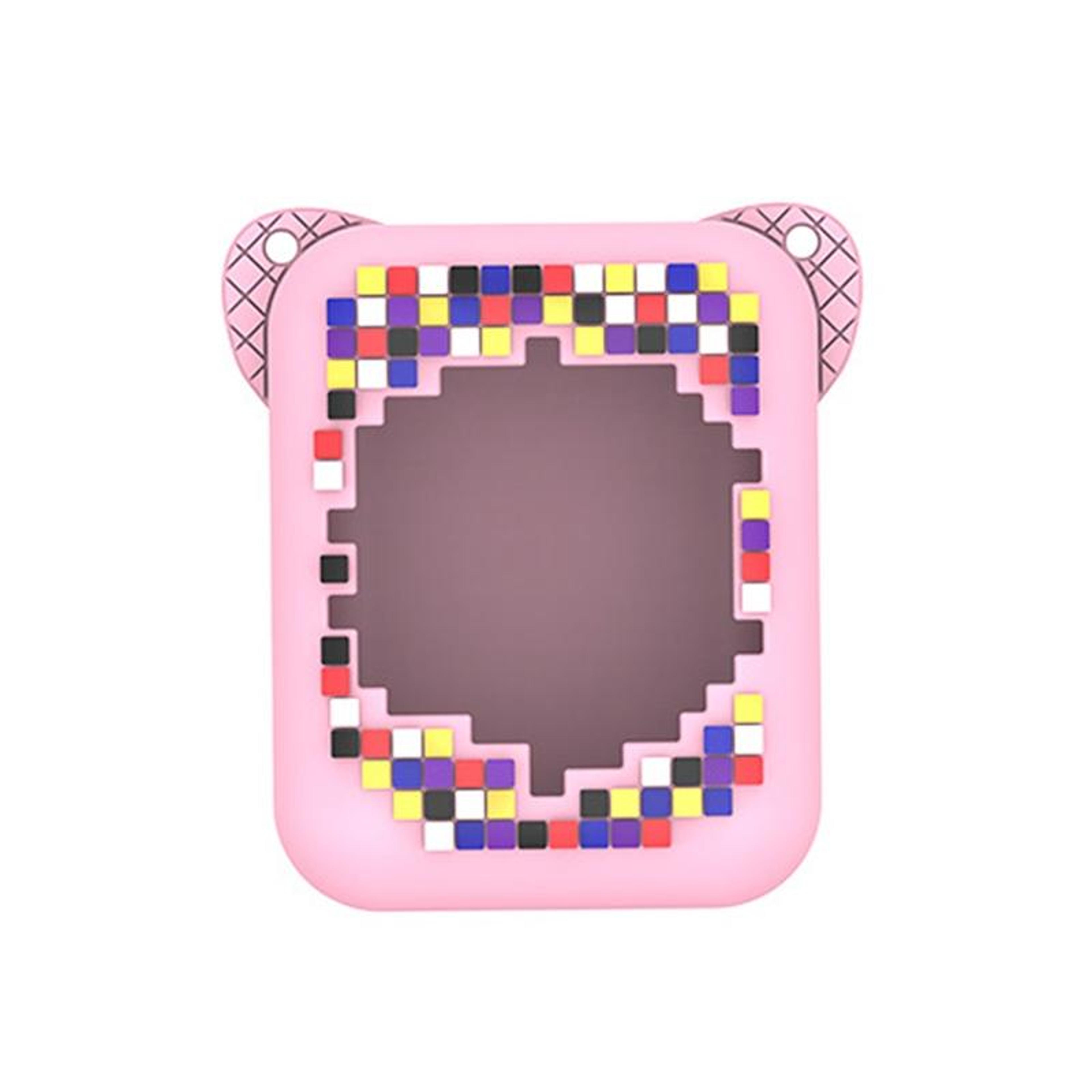 bitzee pet machine silicone protective case pink with lanyard shockproof carrying cover