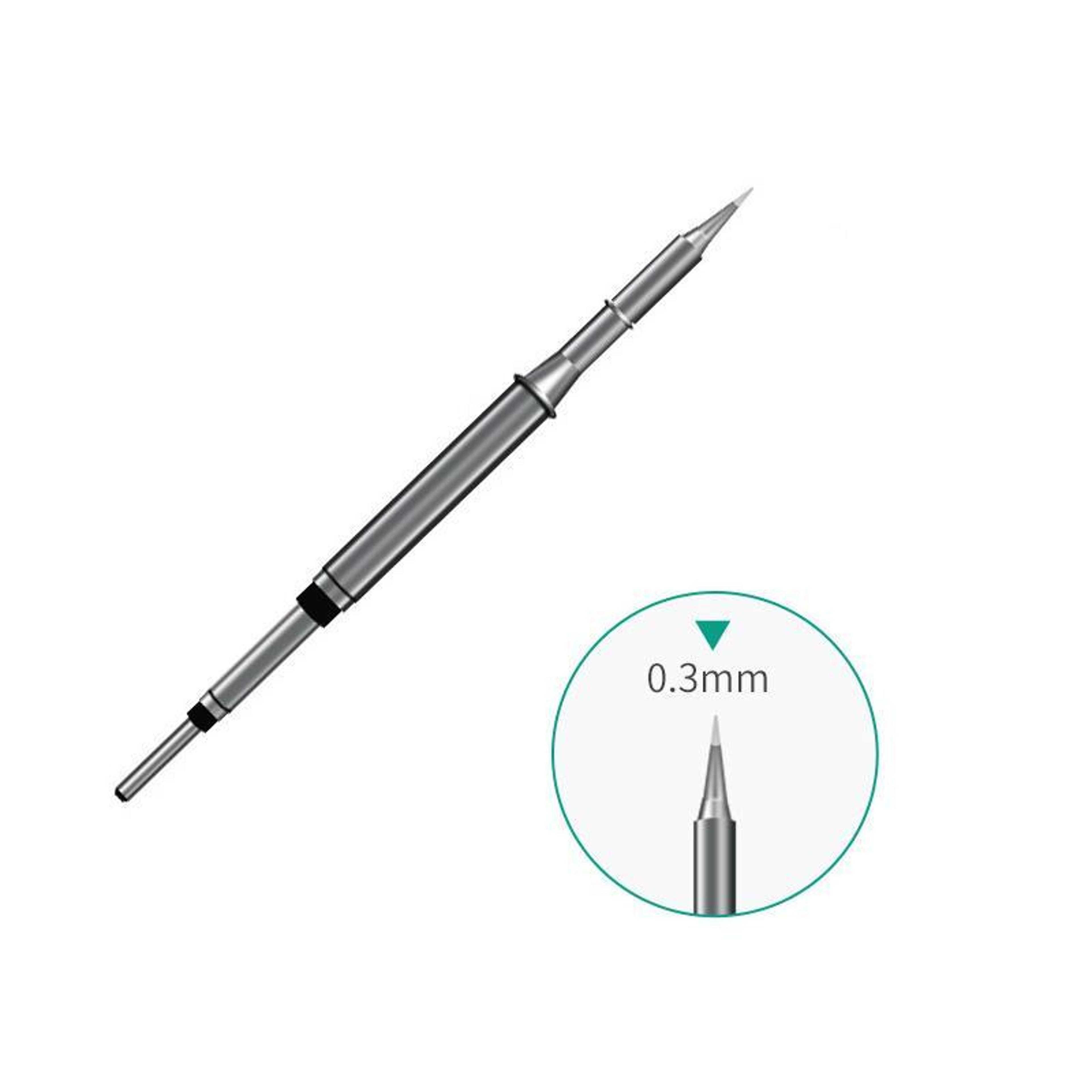 nano-coated soldering tip cartridge for t115 handle precision electronics repair