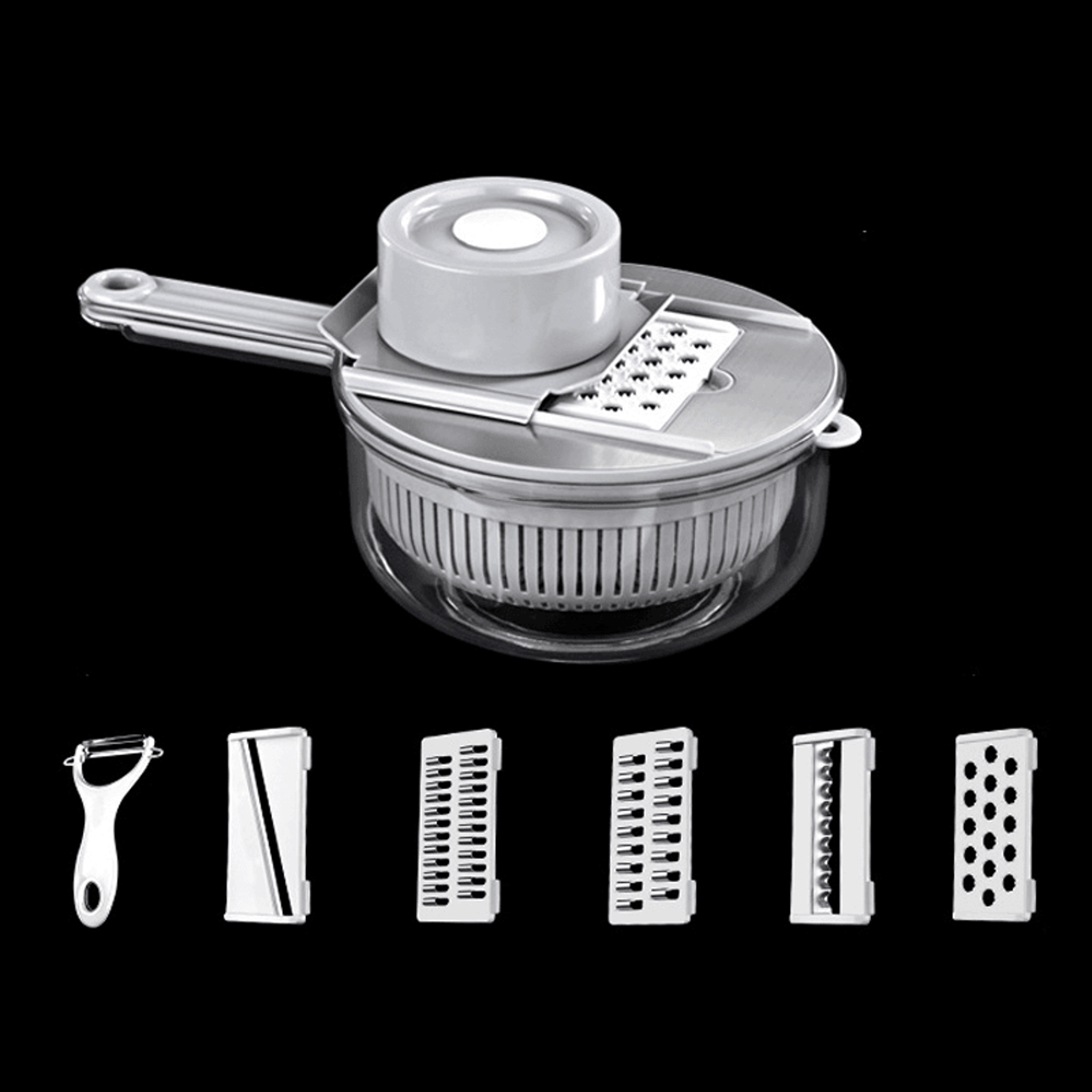 Vegetable Cutter With Hand Guard Water Filter  Storage 6