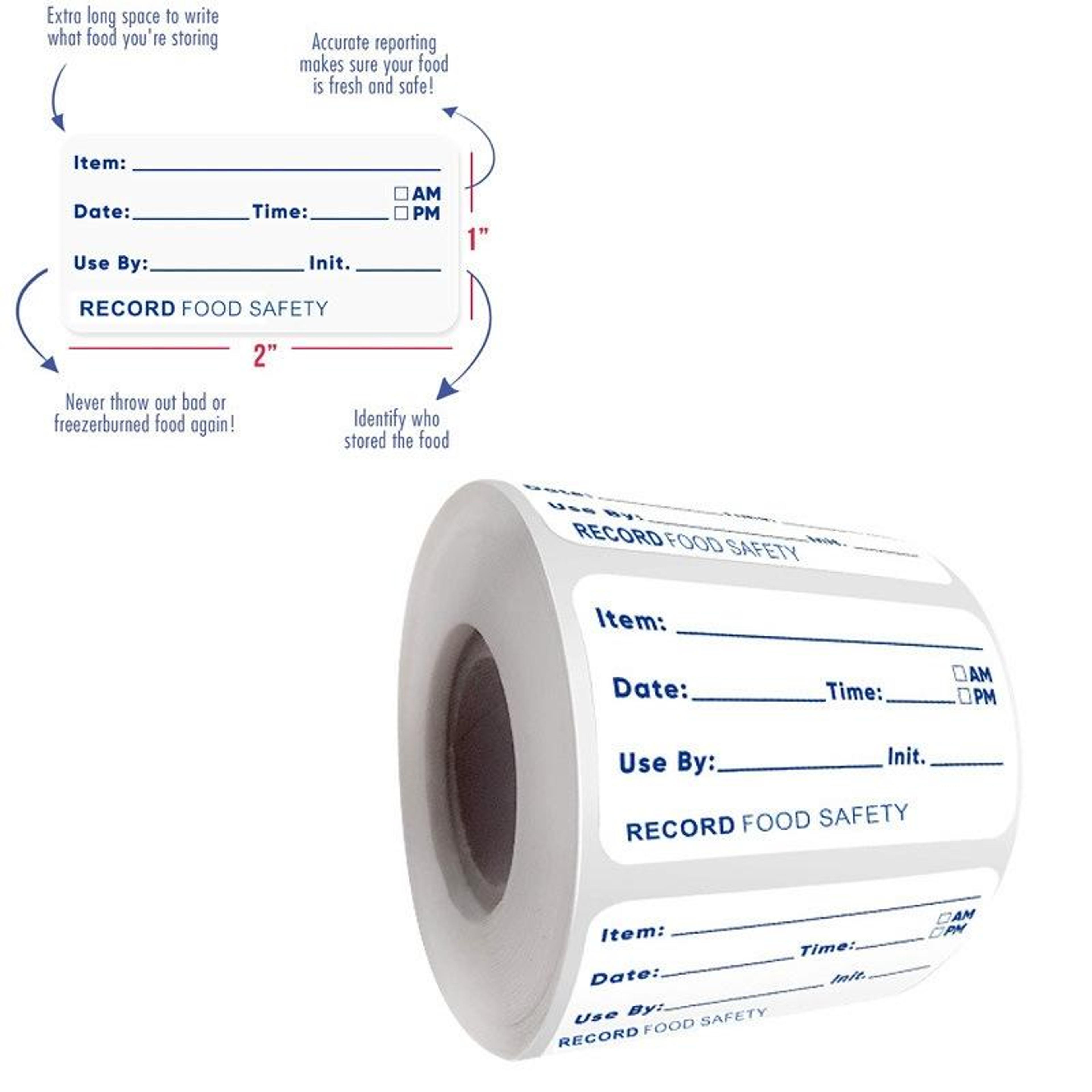 Reusable Food Date Labels Roll Kitchen Expiry Stickers For Storage  Meal Prep 1