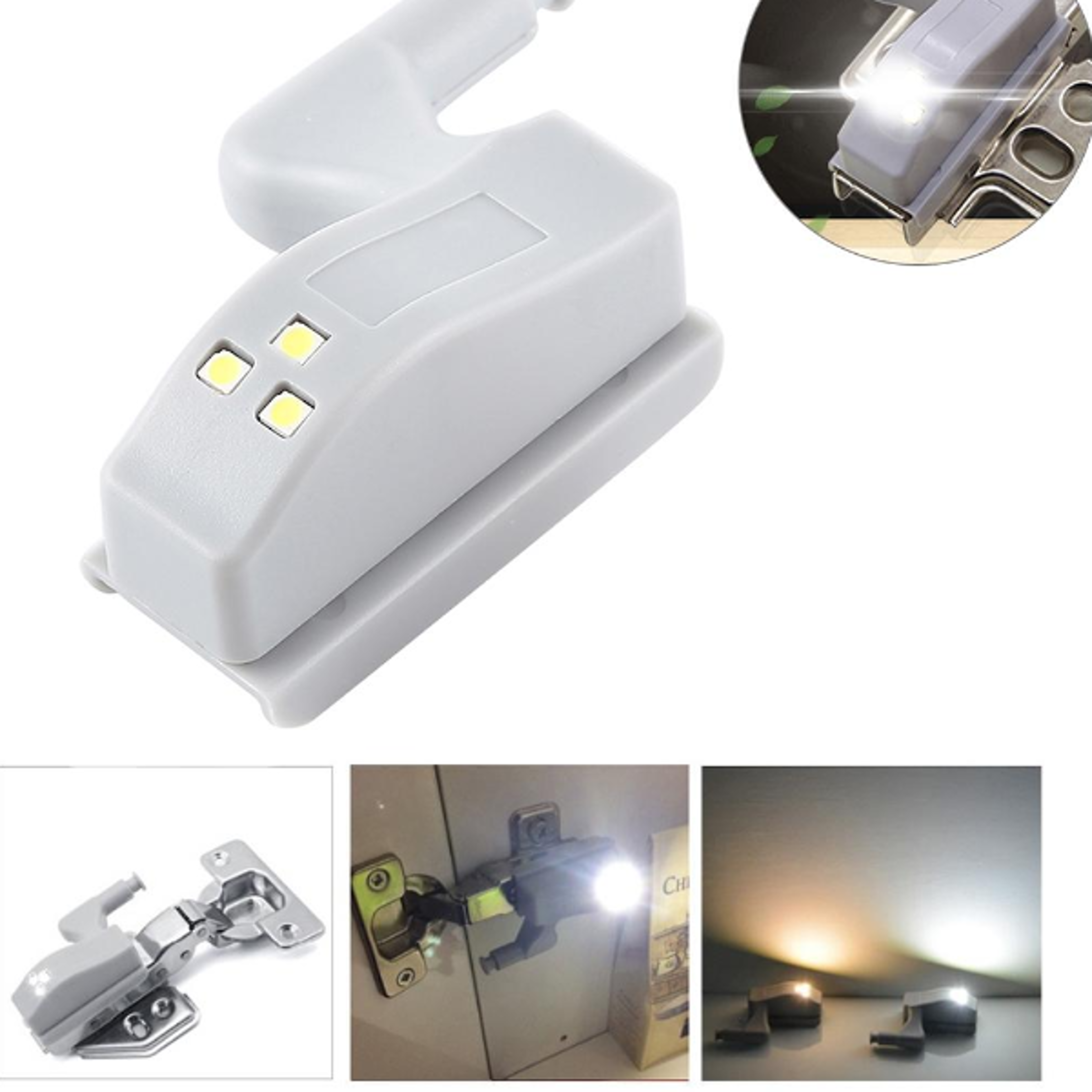 smart cabinet hinge led light auto sensor night light for cupboards closets