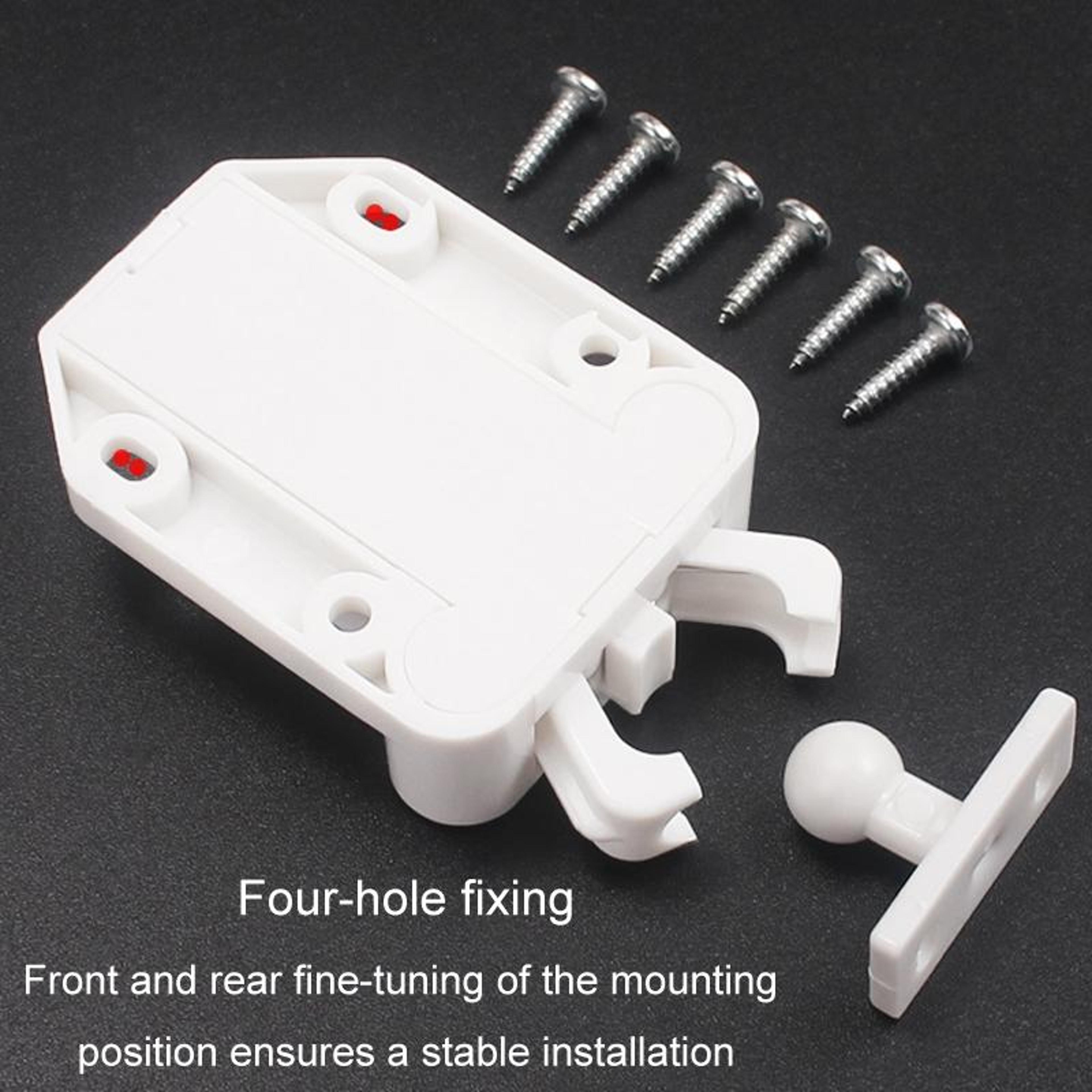 Push To Open Cabinet Latch Hidden Drawer Catch Soft Close Touch Hardware 6