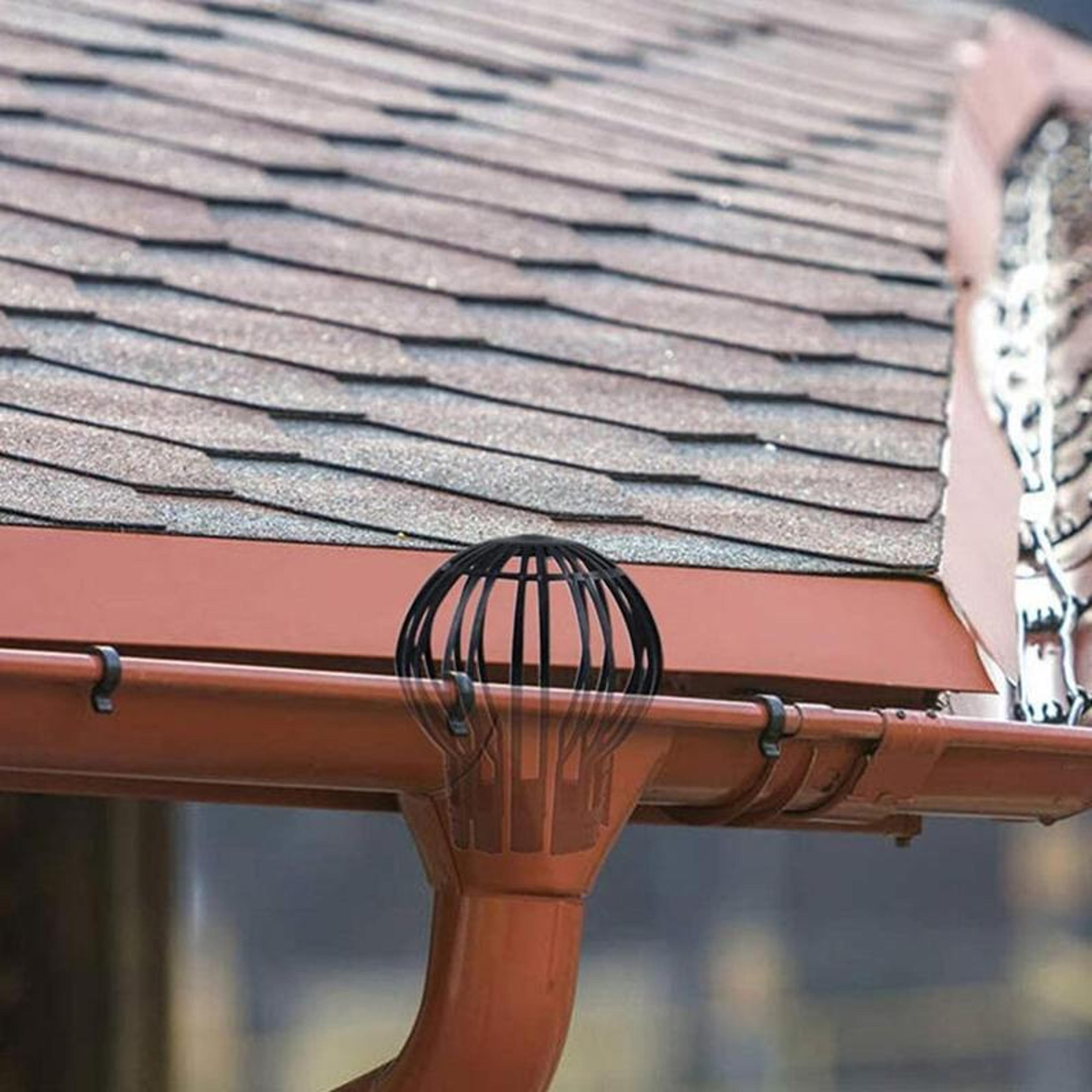 Roof Gutter Guard Cover With Drain Filter Stopper For Leaves And Debris Protection 3