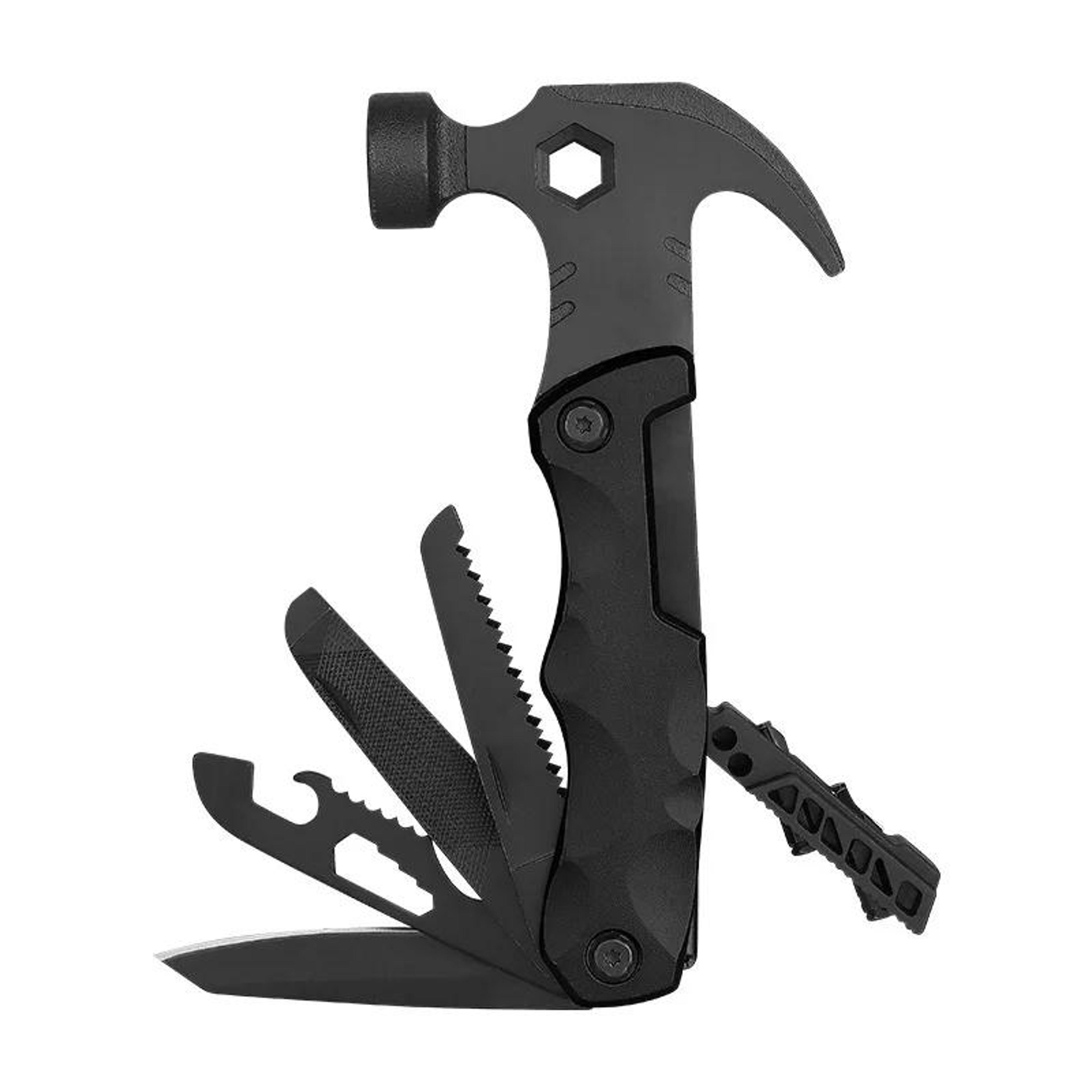 4 in 1 foldable survival hammer car emergency tool with glass breaker & outdoor multi tool