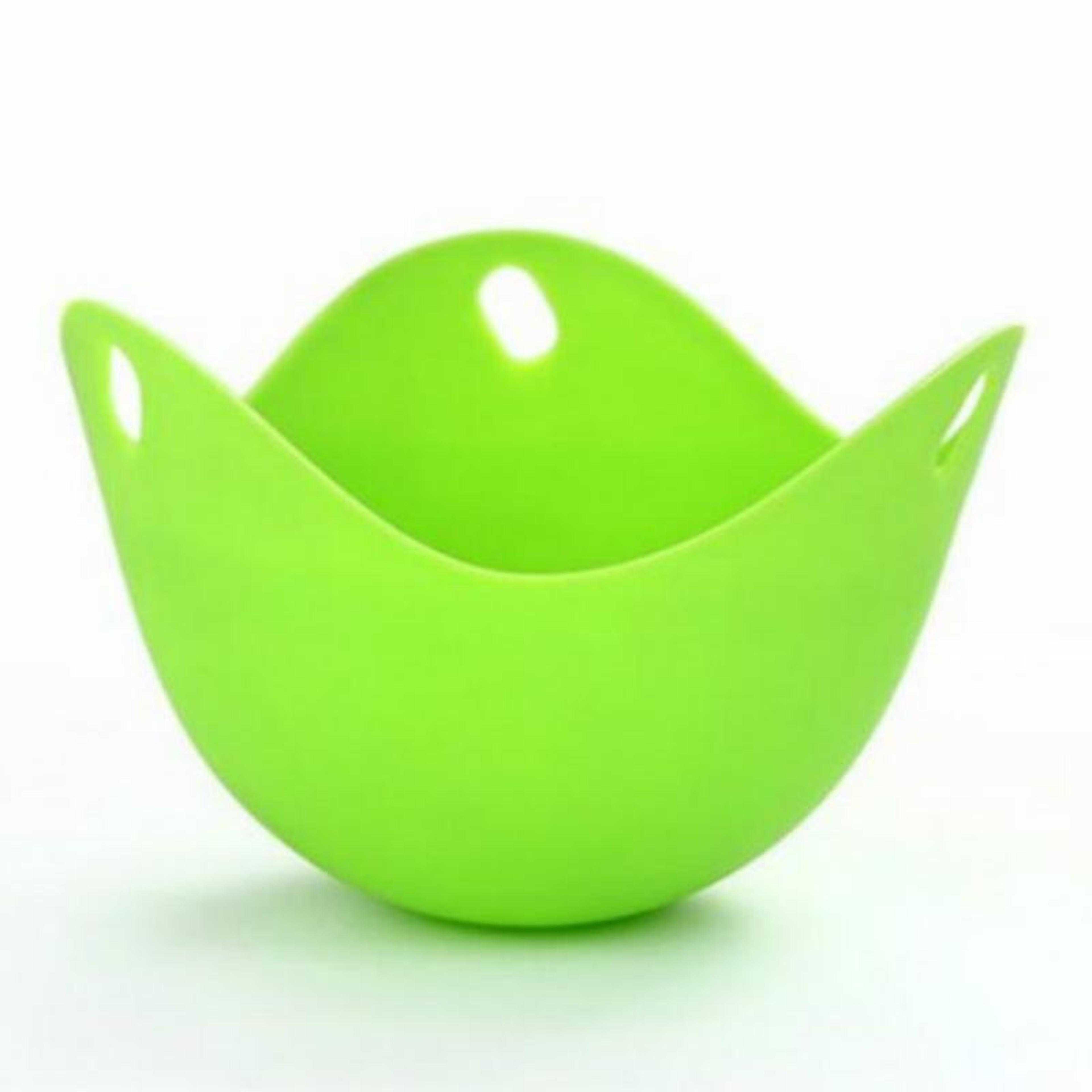 silicone egg cooker & steamer mold, non-stick egg poacher tray for healthy breakfast & kitchen baking