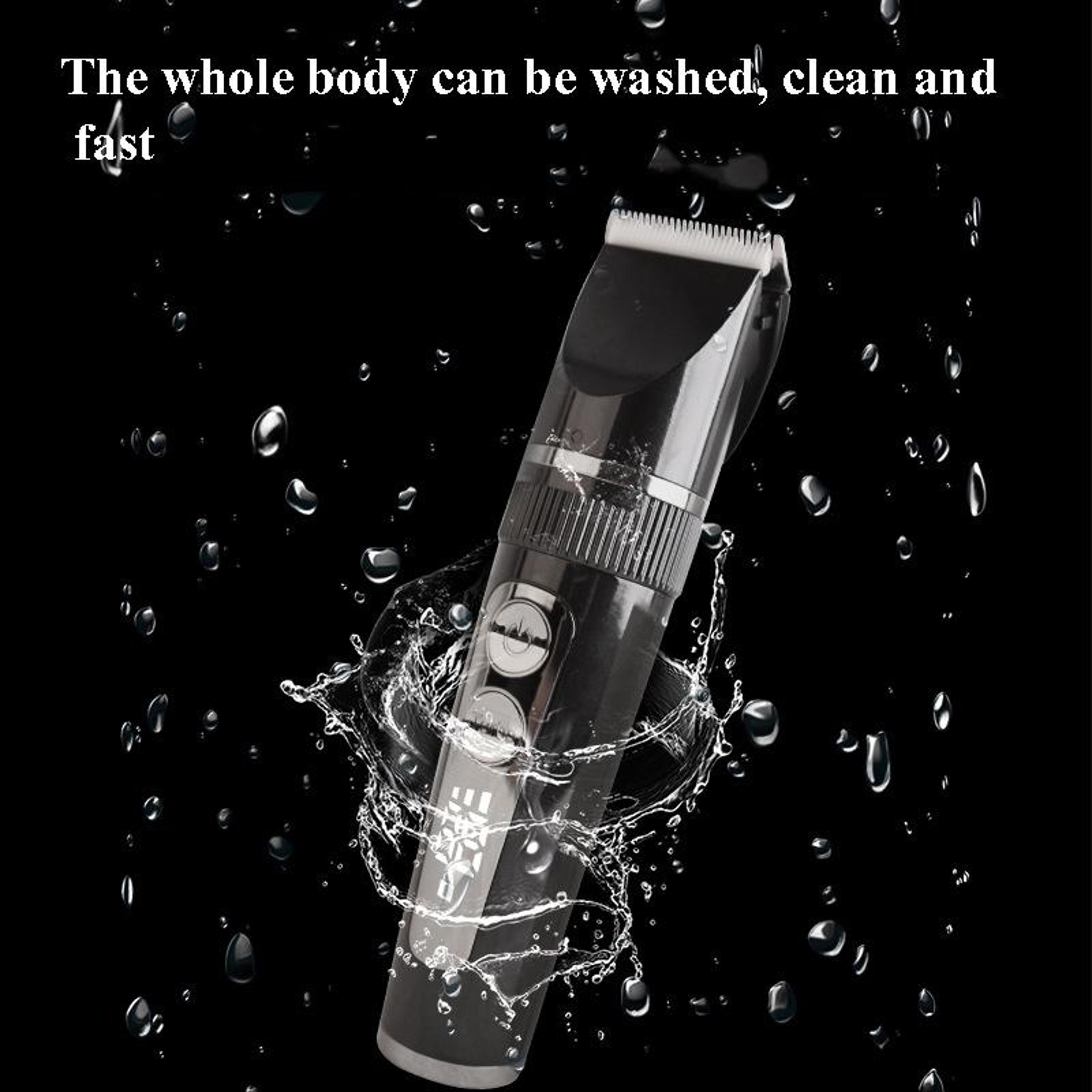 Smart LCD Baby  Family Hair Clipper Set With AntiPinch Safety And Waterproof Design 5