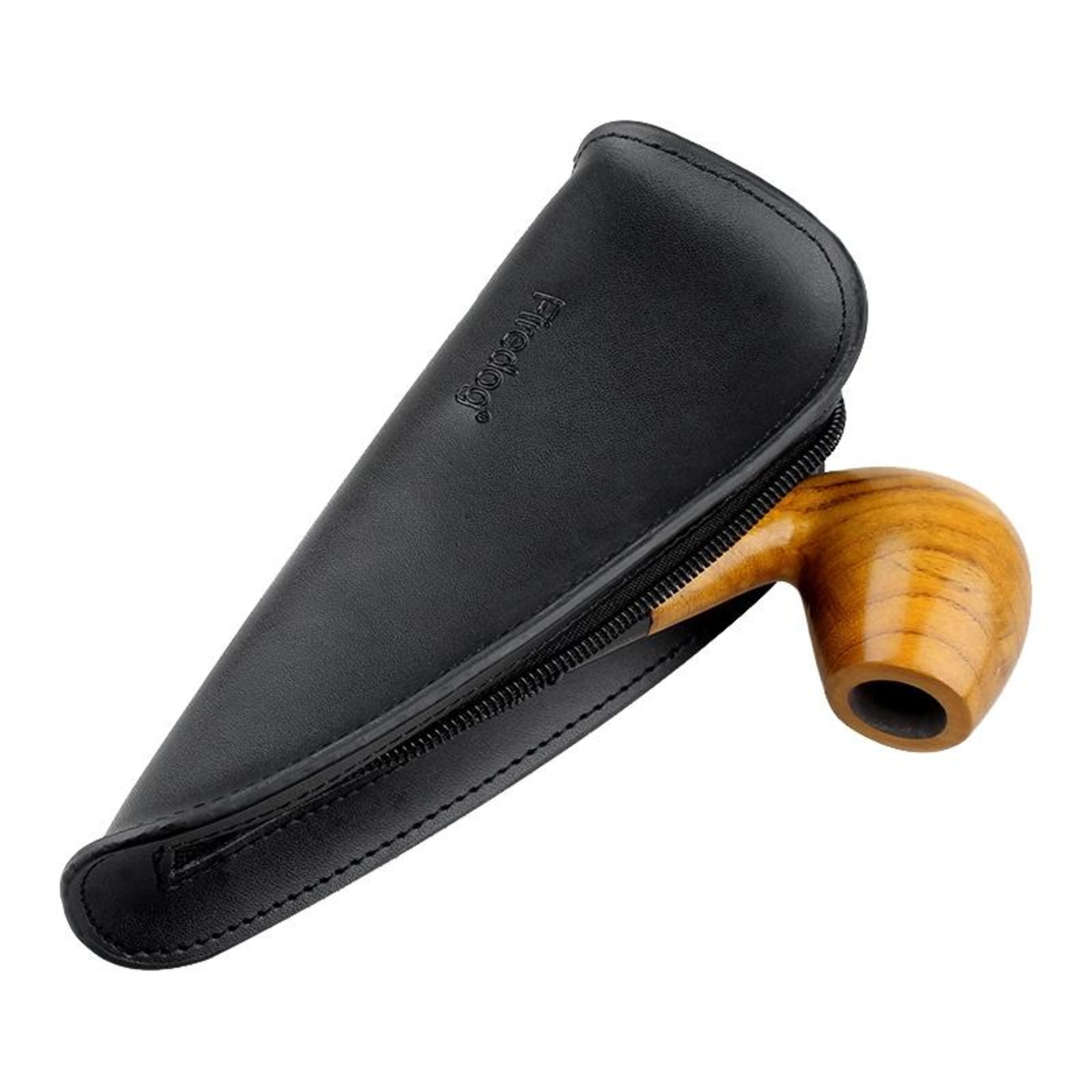 portable leather tobacco pouch smoking pipe storage travel case
