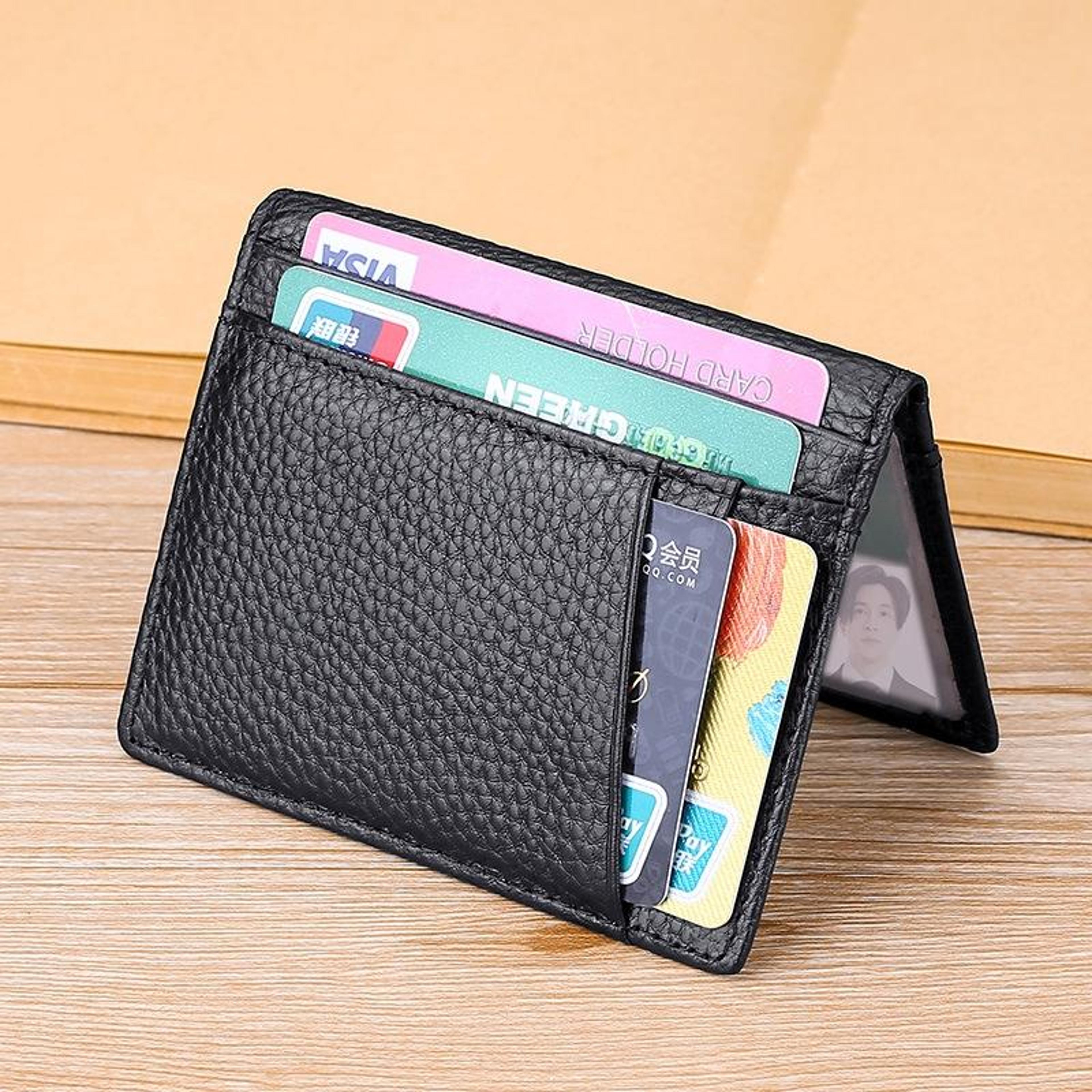 Slim RFID Blocking Wallet Leather Multi Card Holder For ID Bank Cards  Driver License 1