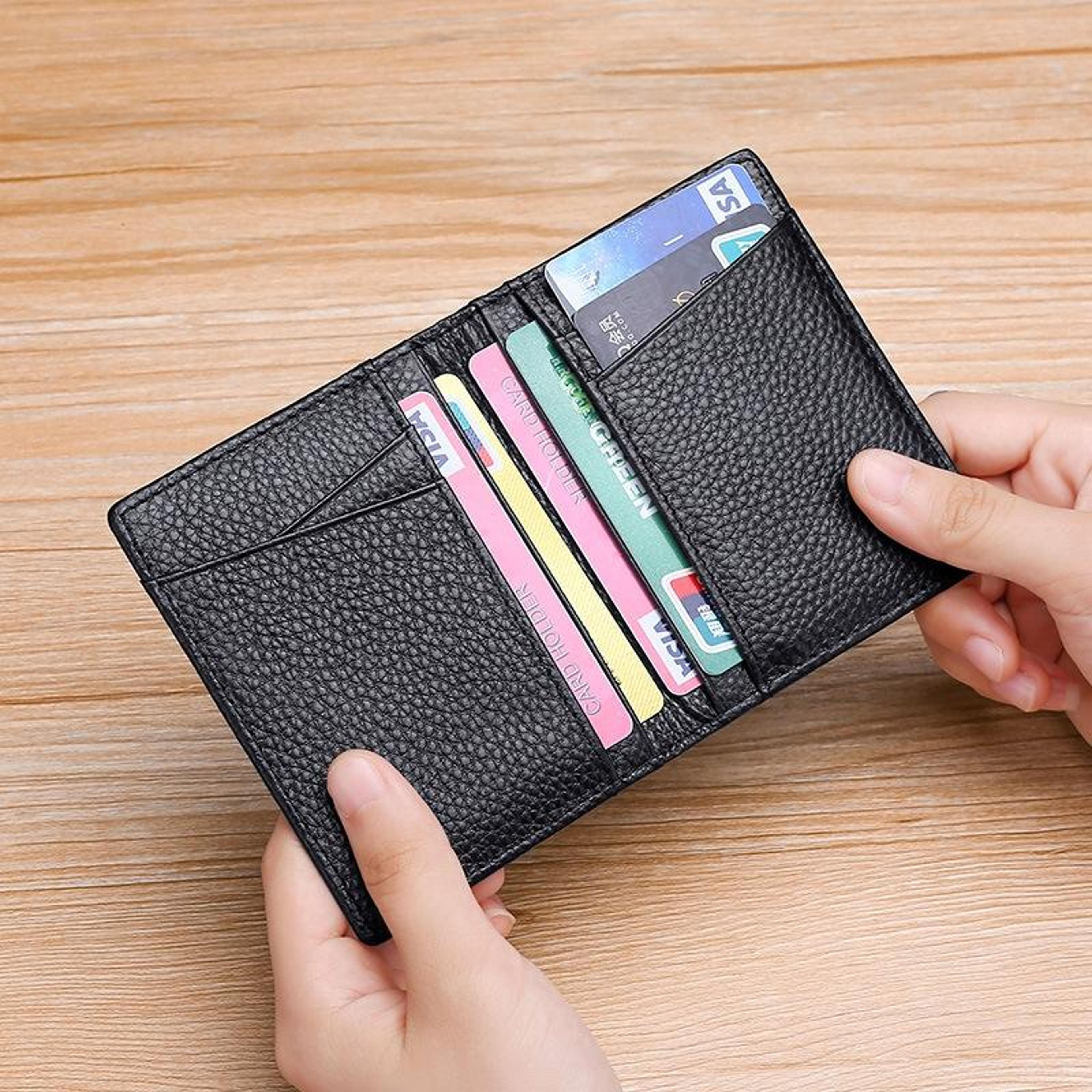 Slim RFID Blocking Wallet Leather Multi Card Holder For ID Bank Cards  Driver License 4