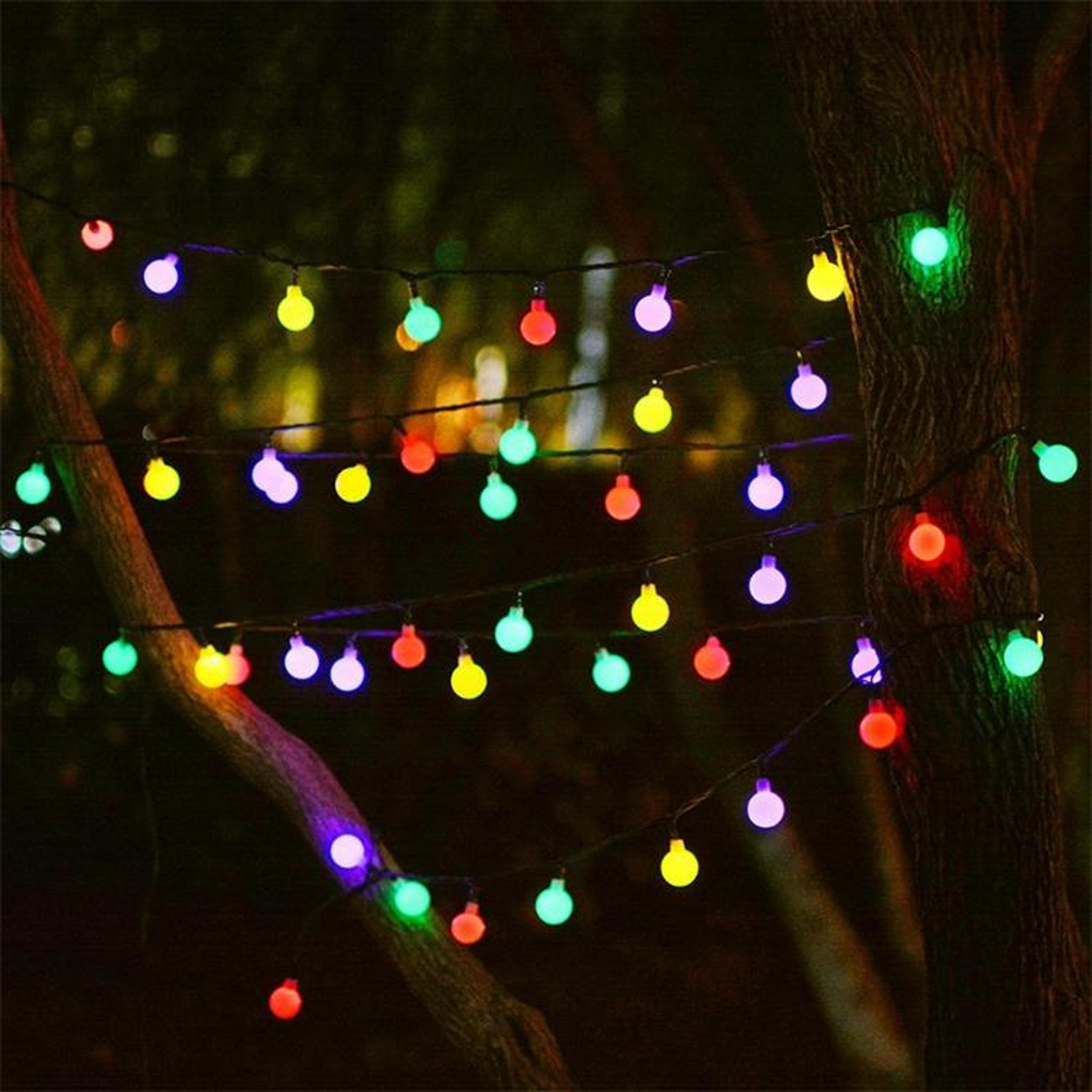 Solar Globe String Lights Outdoor Waterproof 30 LED Decorative Festival Lights 4