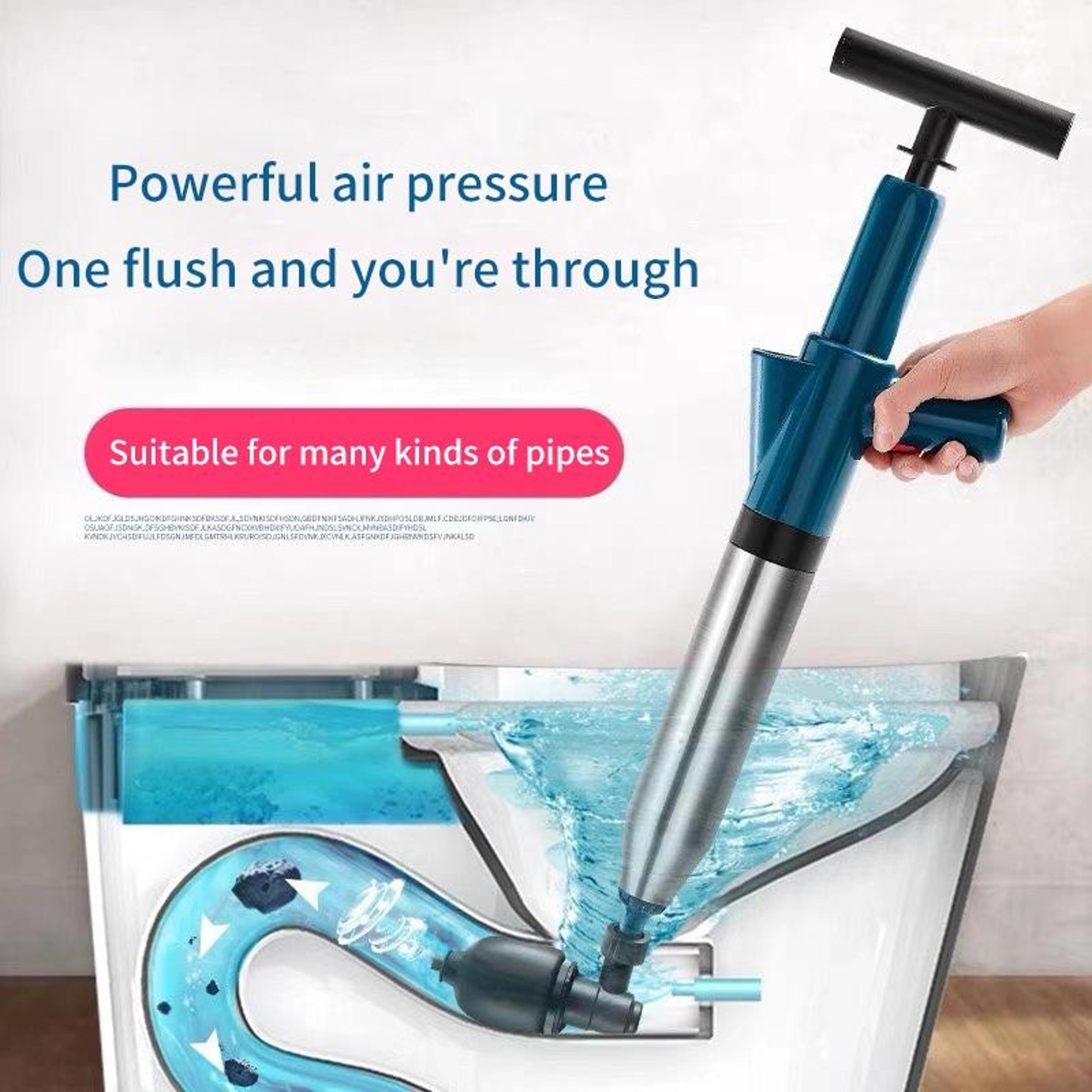 High Pressure Drain Cleaner Air Blaster For Toilets Sinks  Sewer Pipe Clogs 4