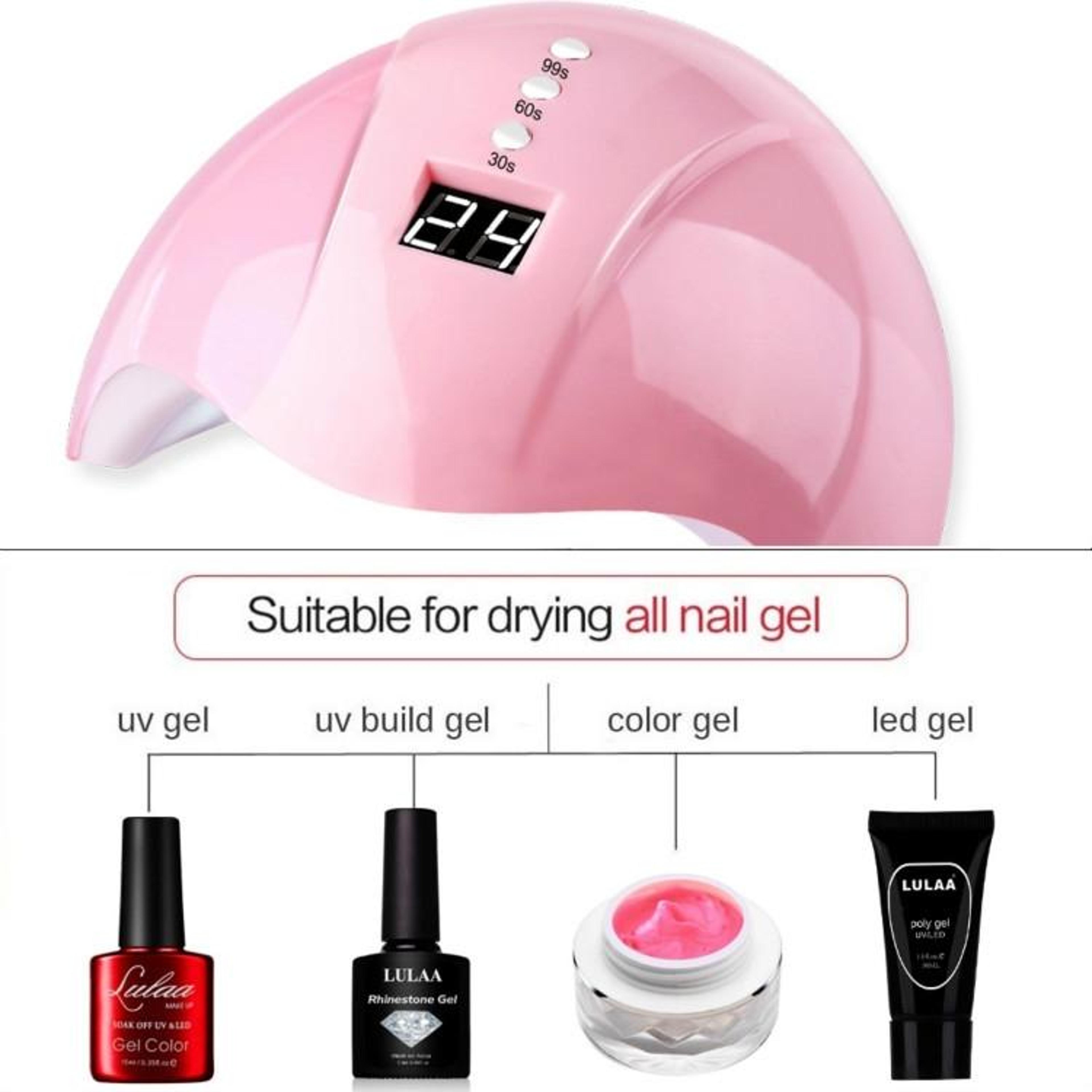 36W UV LED Nail Lamp With Smart Sensor  LCD Timer For Fast Gel Polish Curing 4