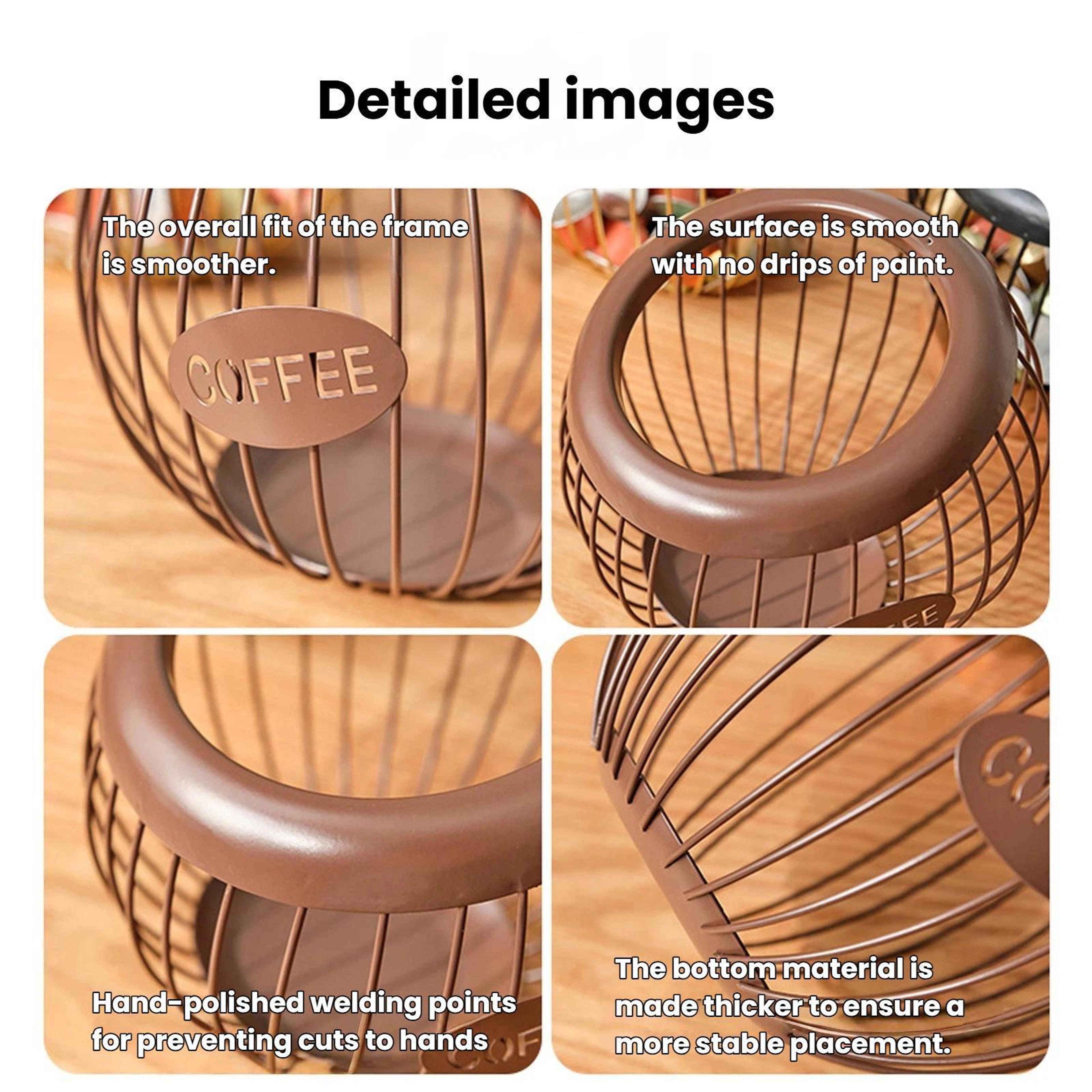 Modern Coffee Capsule Holder Display Rack For Kitchen Counter  Coffee Bar Storage 5