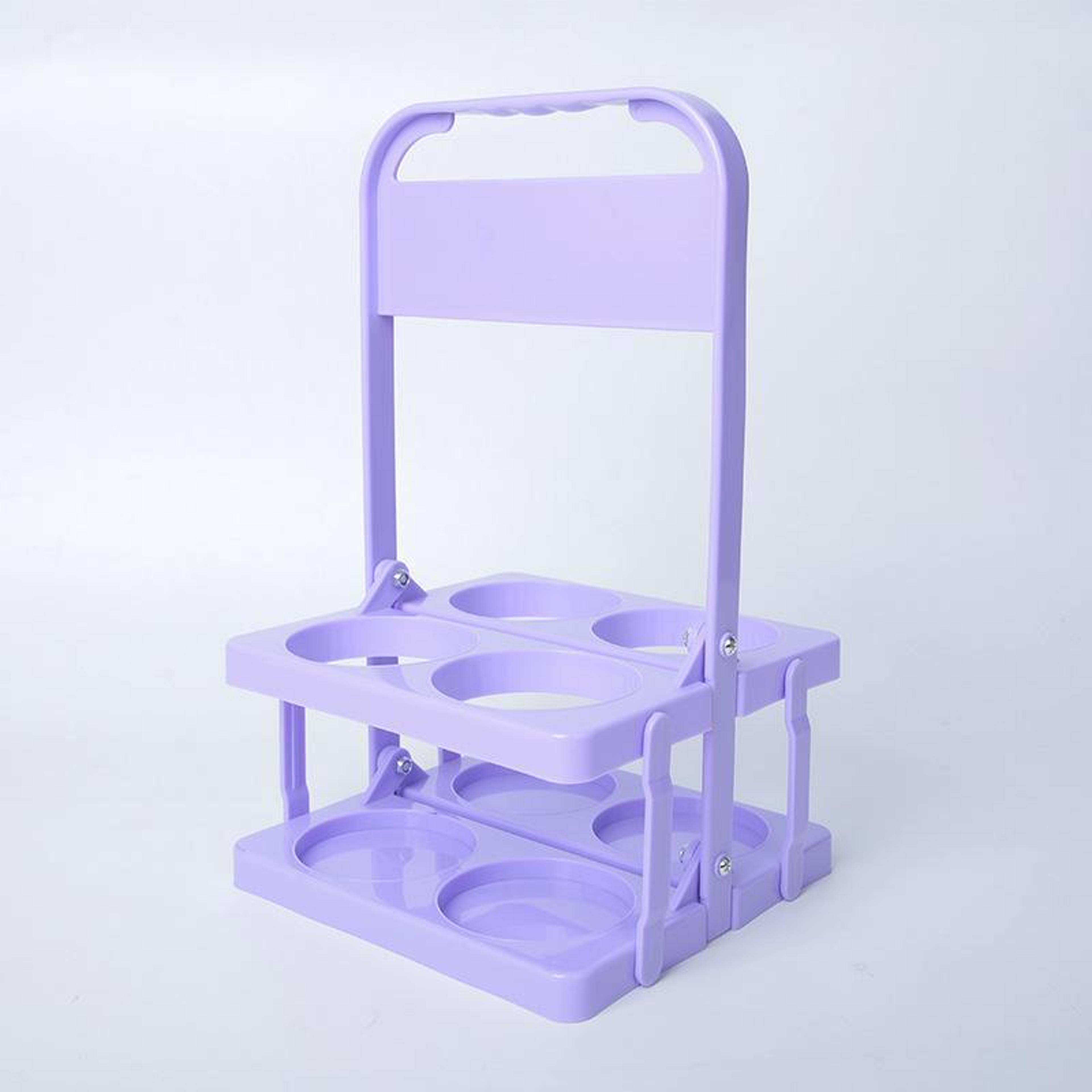Collapsible 4Bottle Drink Carrier With Handle Portable Bottle Carrier For Beer Soda  Wine 11