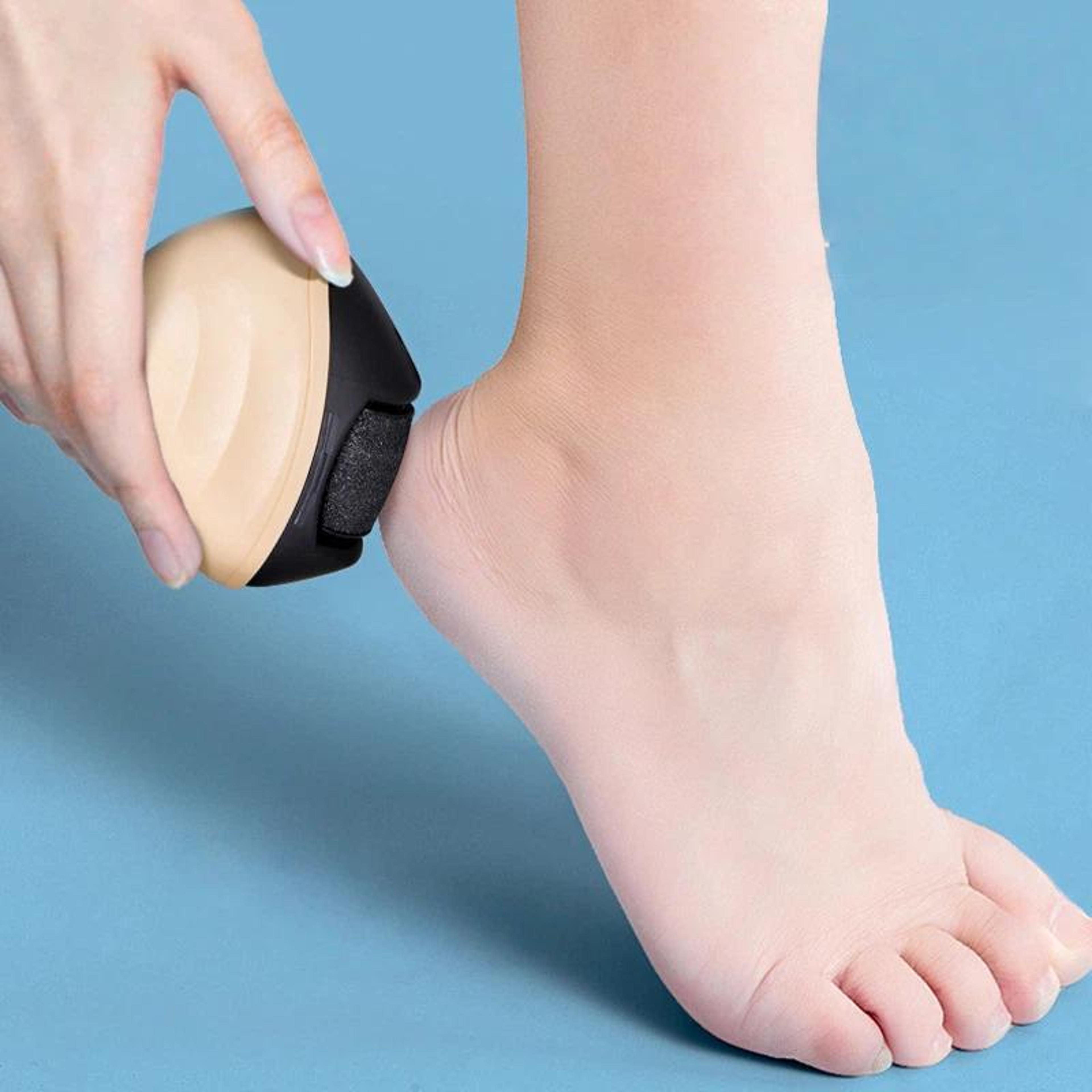 premium electric foot file & automatic callus remover for feet, gentle home foot care tool