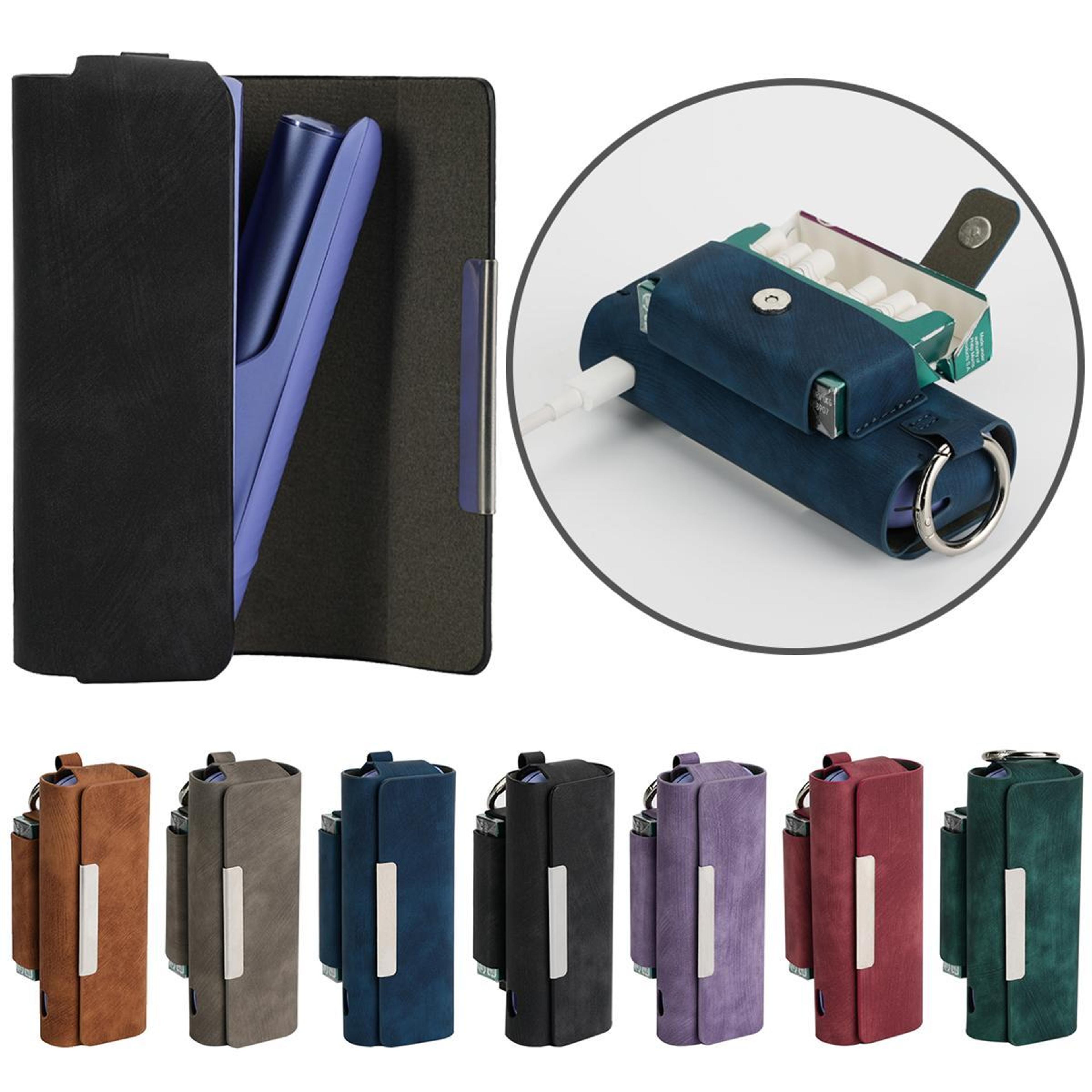 Premium Retro PU Protective Case For IQOS ILUMA With Storage Bag  Hook 4
