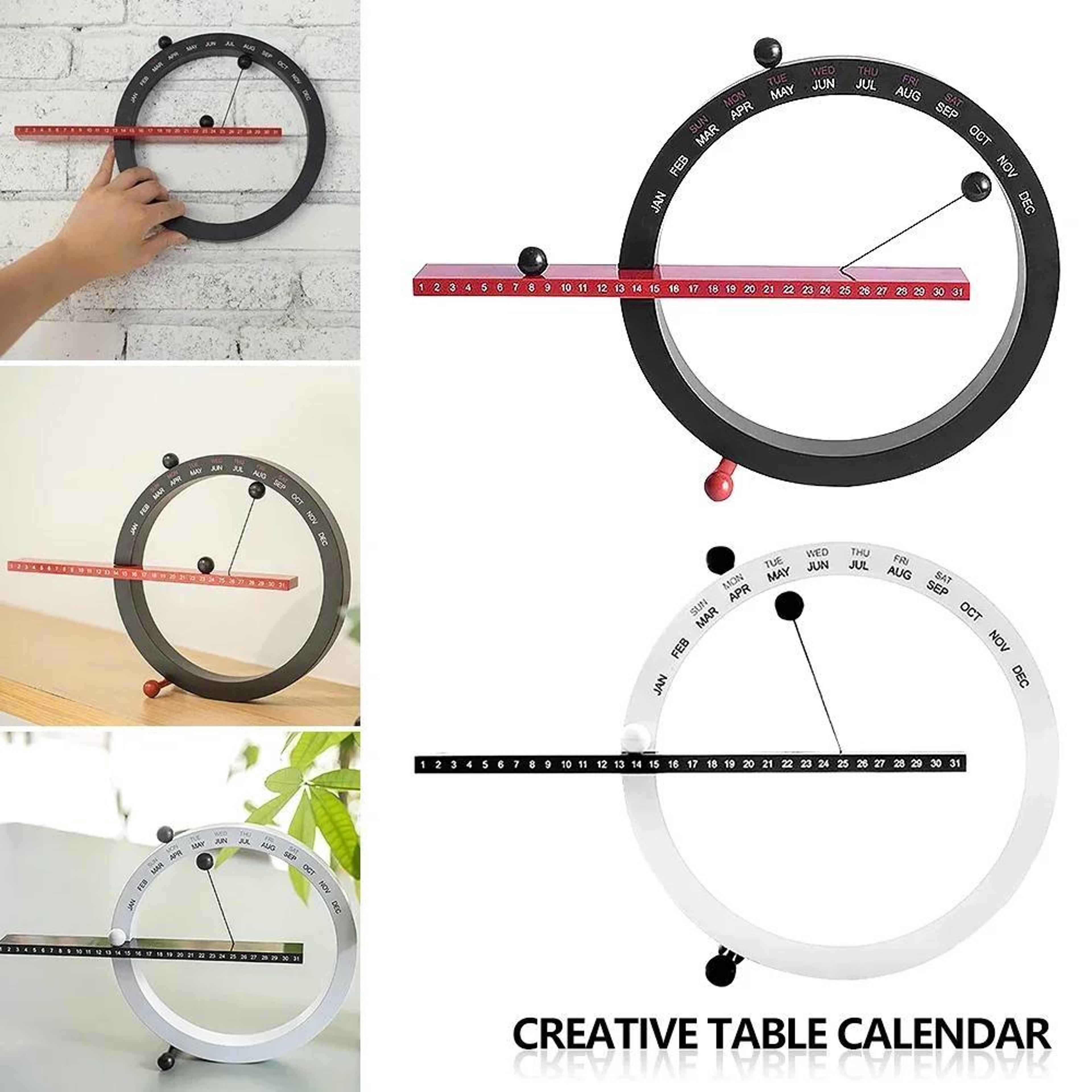Magnetic Perpetual Calendar Wall  Desk Ornament Decorative Calendar 1