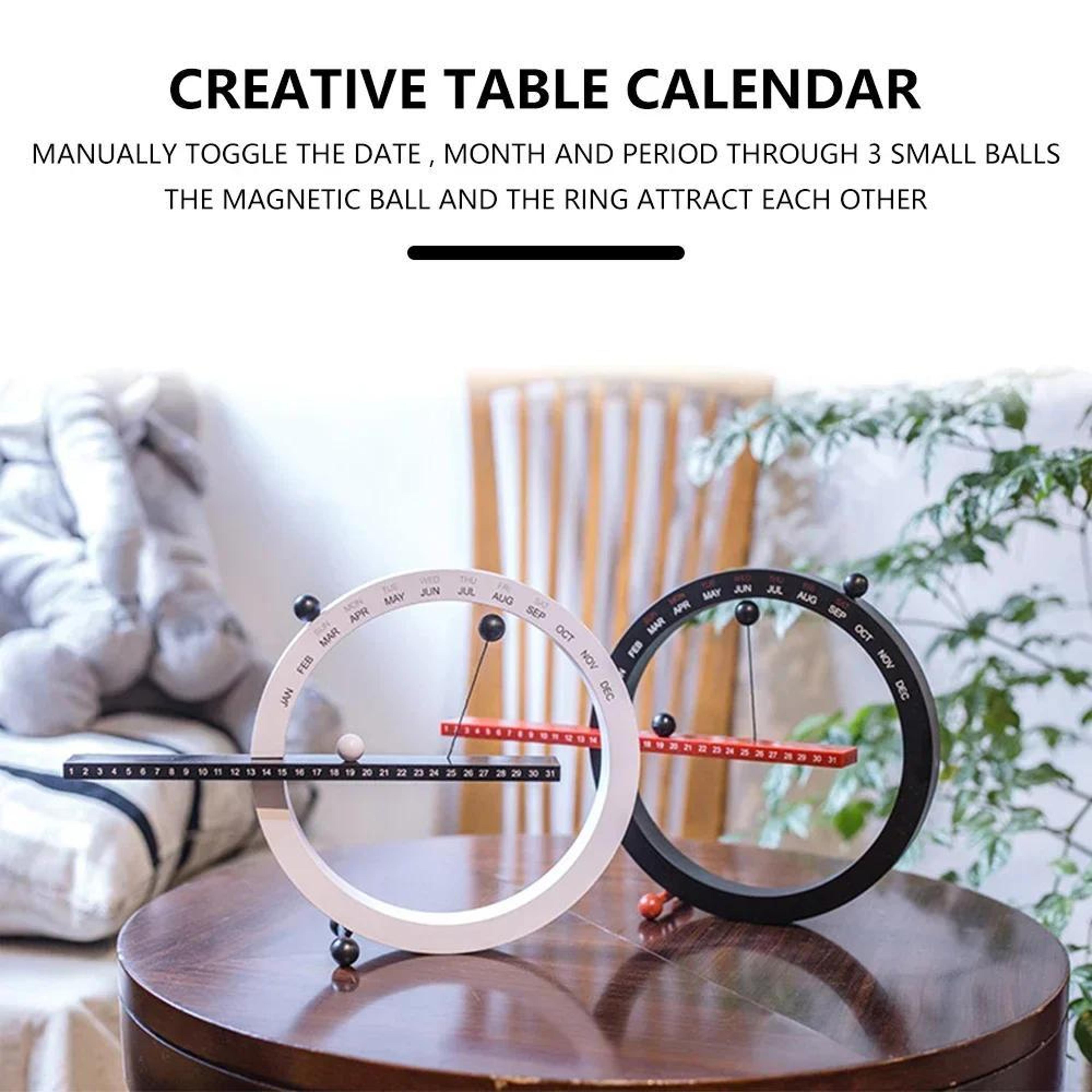 Magnetic Perpetual Calendar Wall  Desk Ornament Decorative Calendar 2