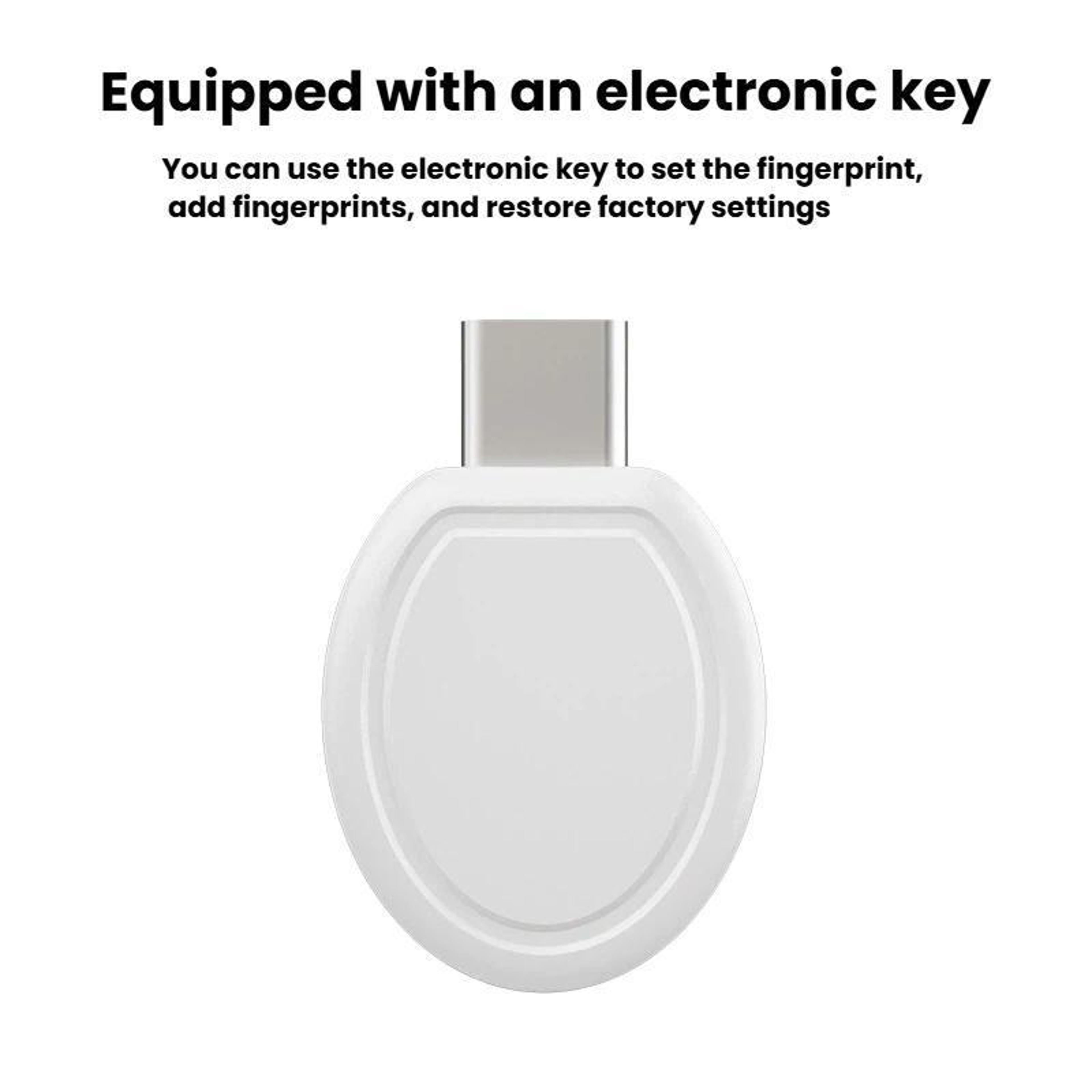 Fingerprint Smart Padlock With USB C Charging For Luggage Gym Lockers And Travel Security 4