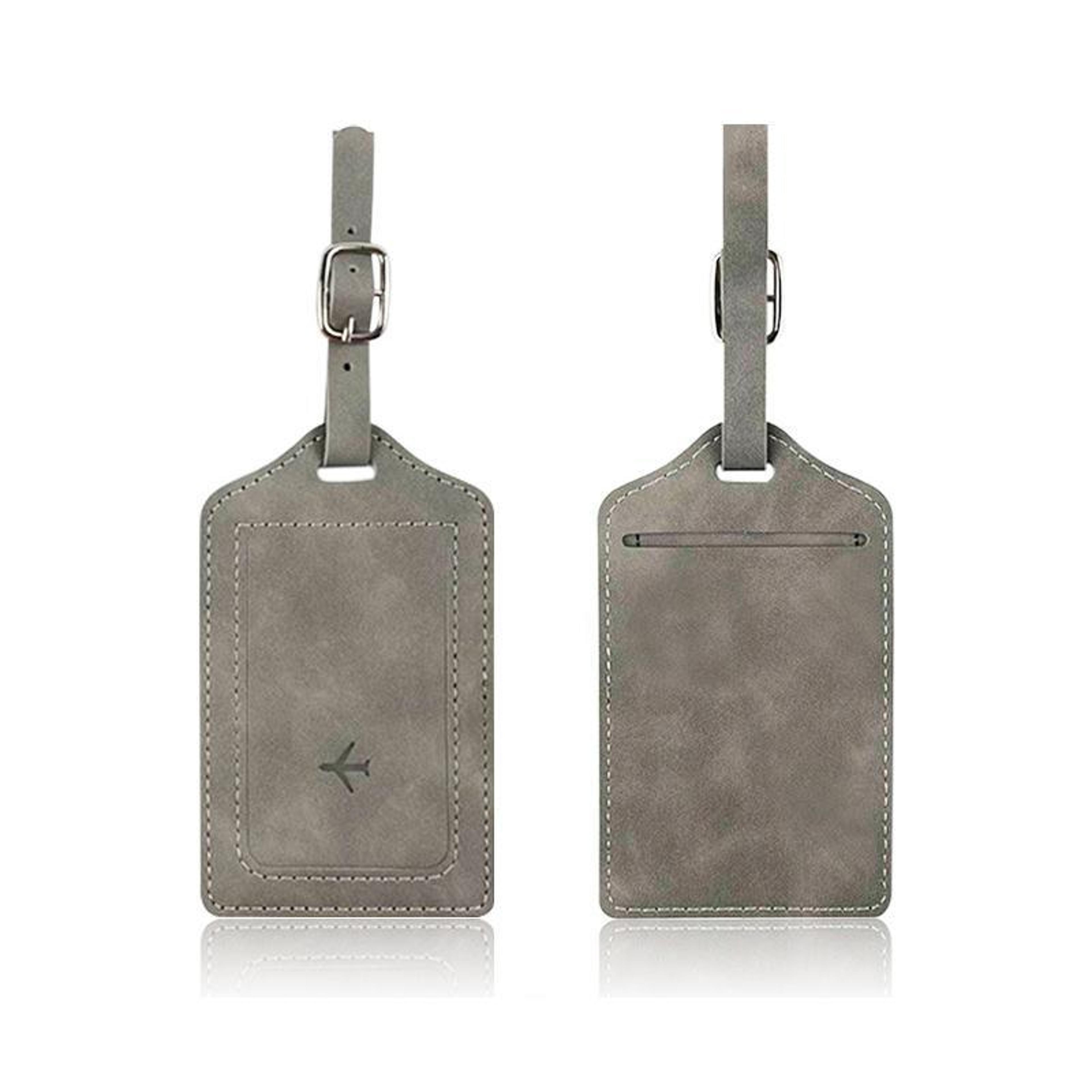 PU Leather Luggage Tag  Boarding Pass Holder Set 6
