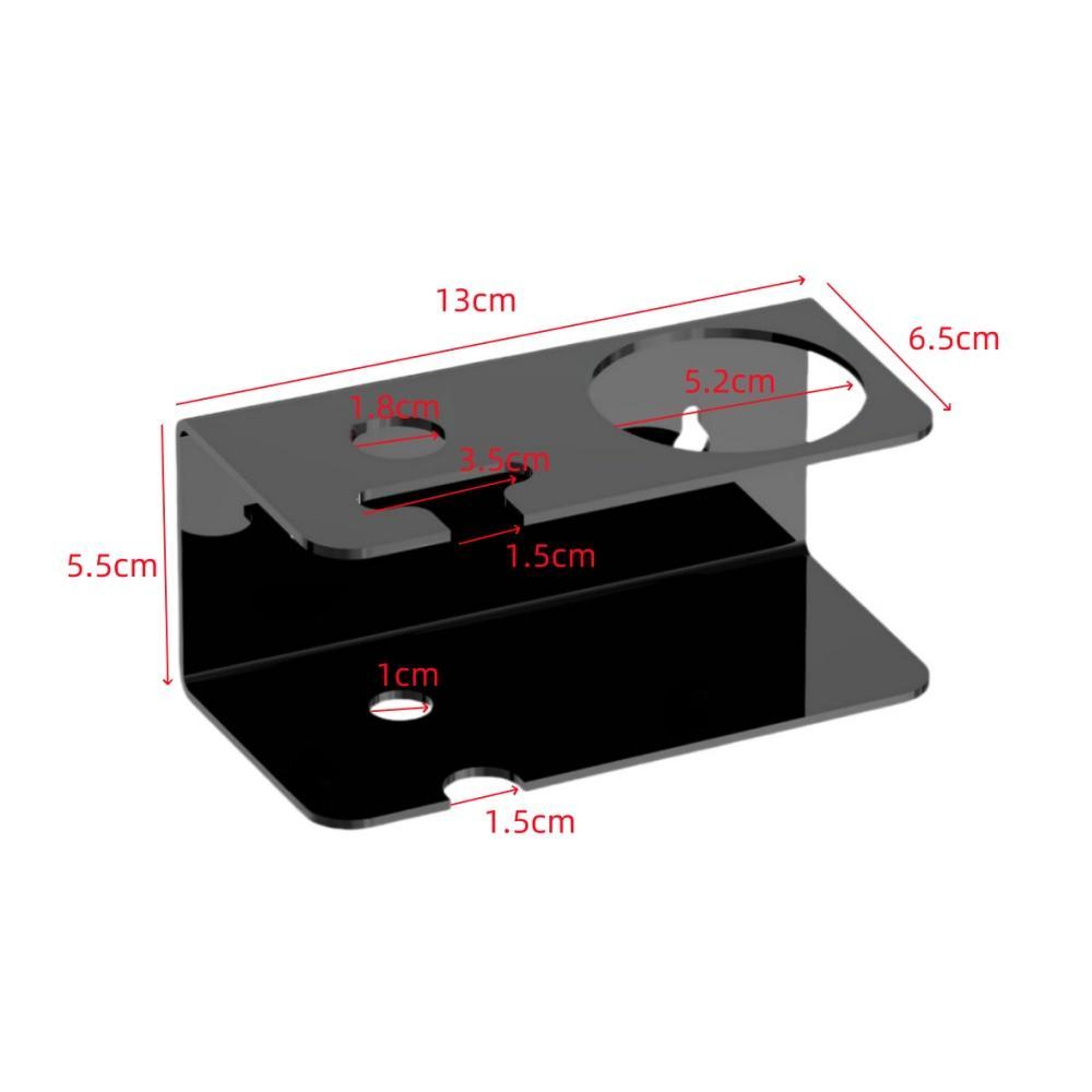 Wall Mounted Razor Holder Acrylic Bathroom Organizer 2