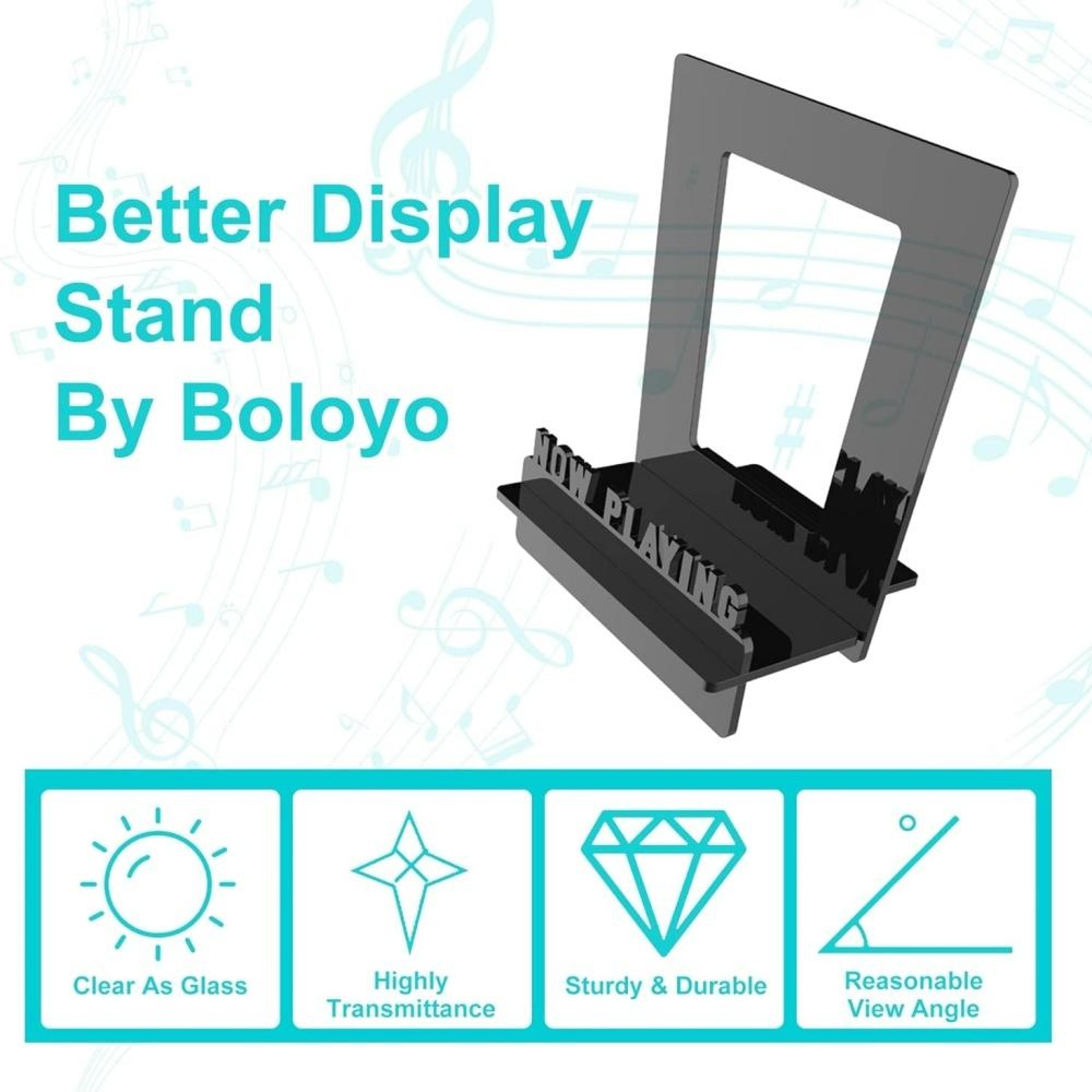 Premium Vinyl Record Display Stand Acrylic Book  Magazine Organizer Rack 4