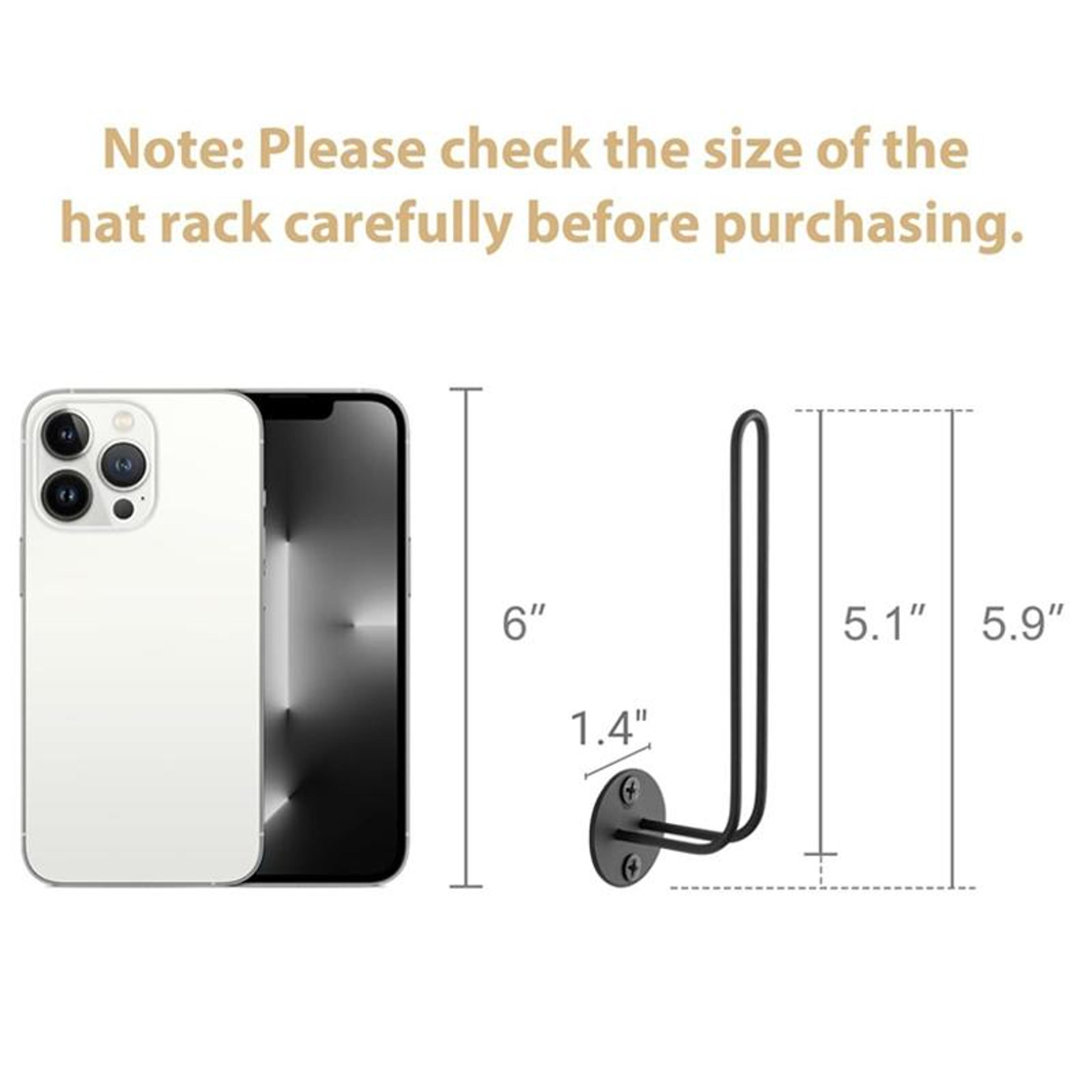 Wall Mounted Baseball Cap Holder Metal Hat Organizer Rack 1