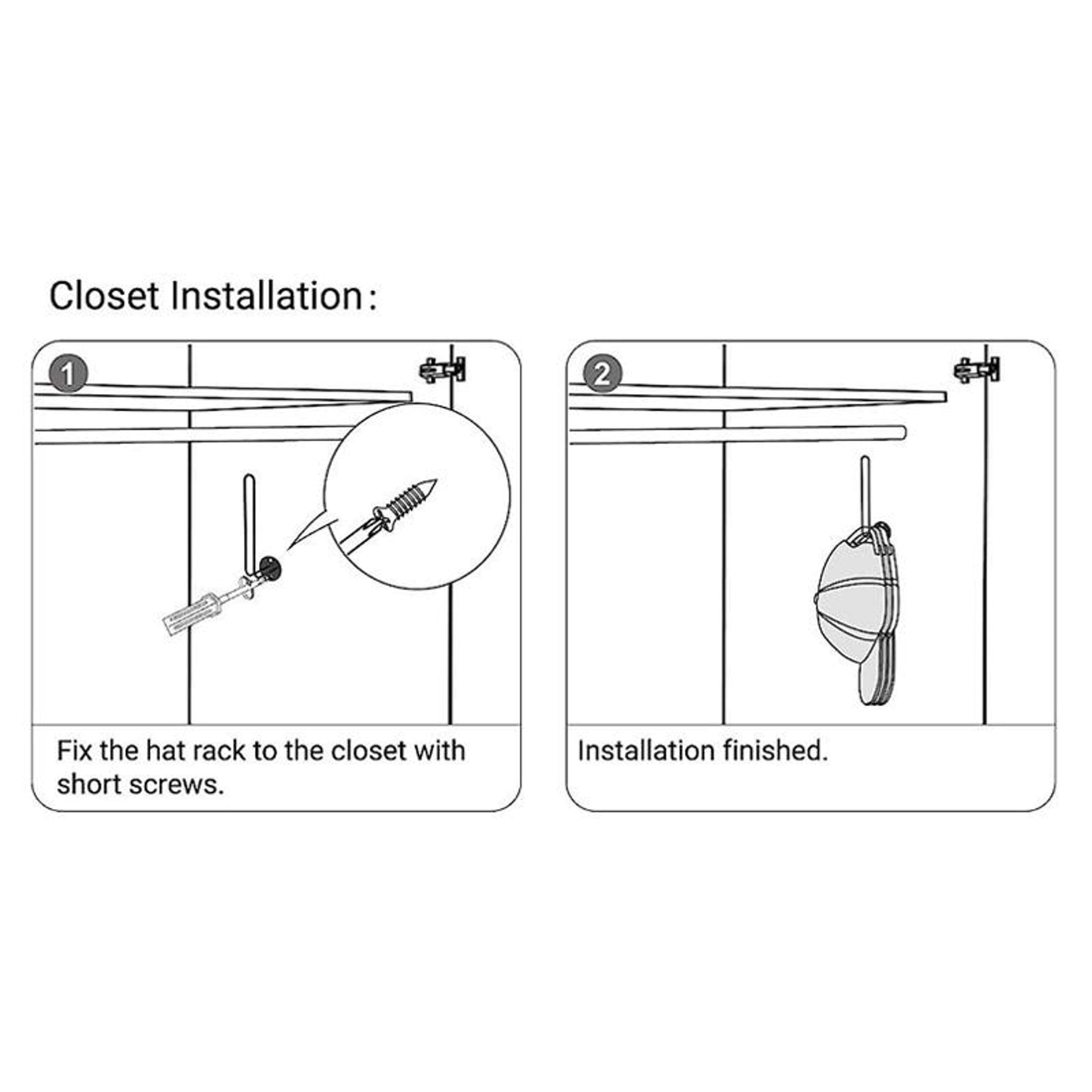 Wall Mounted Baseball Cap Holder Metal Hat Organizer Rack 7