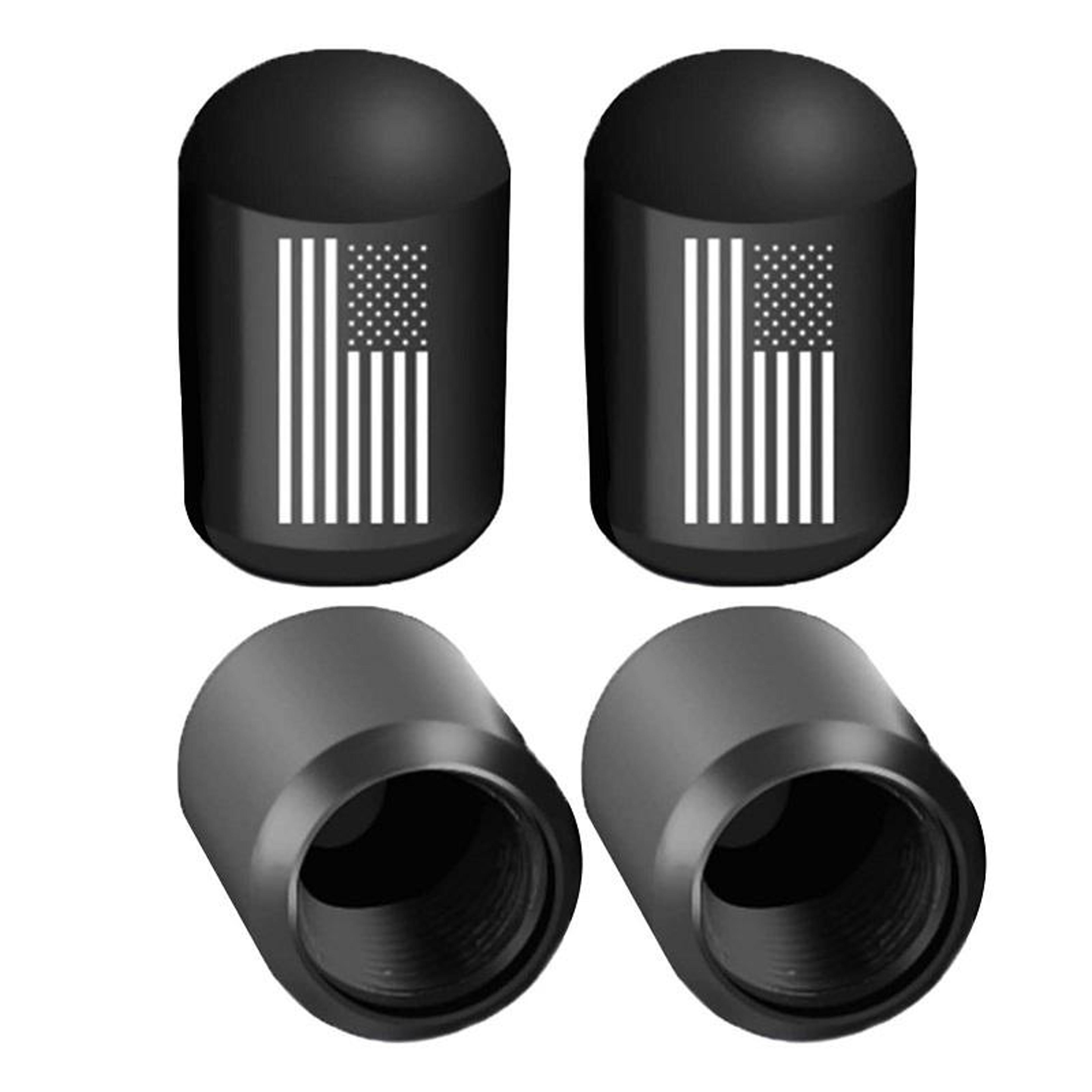 Premium Aluminum Alloy Tire Valve Caps Set 4PCS Dustproof Air Seal Valve Covers 1