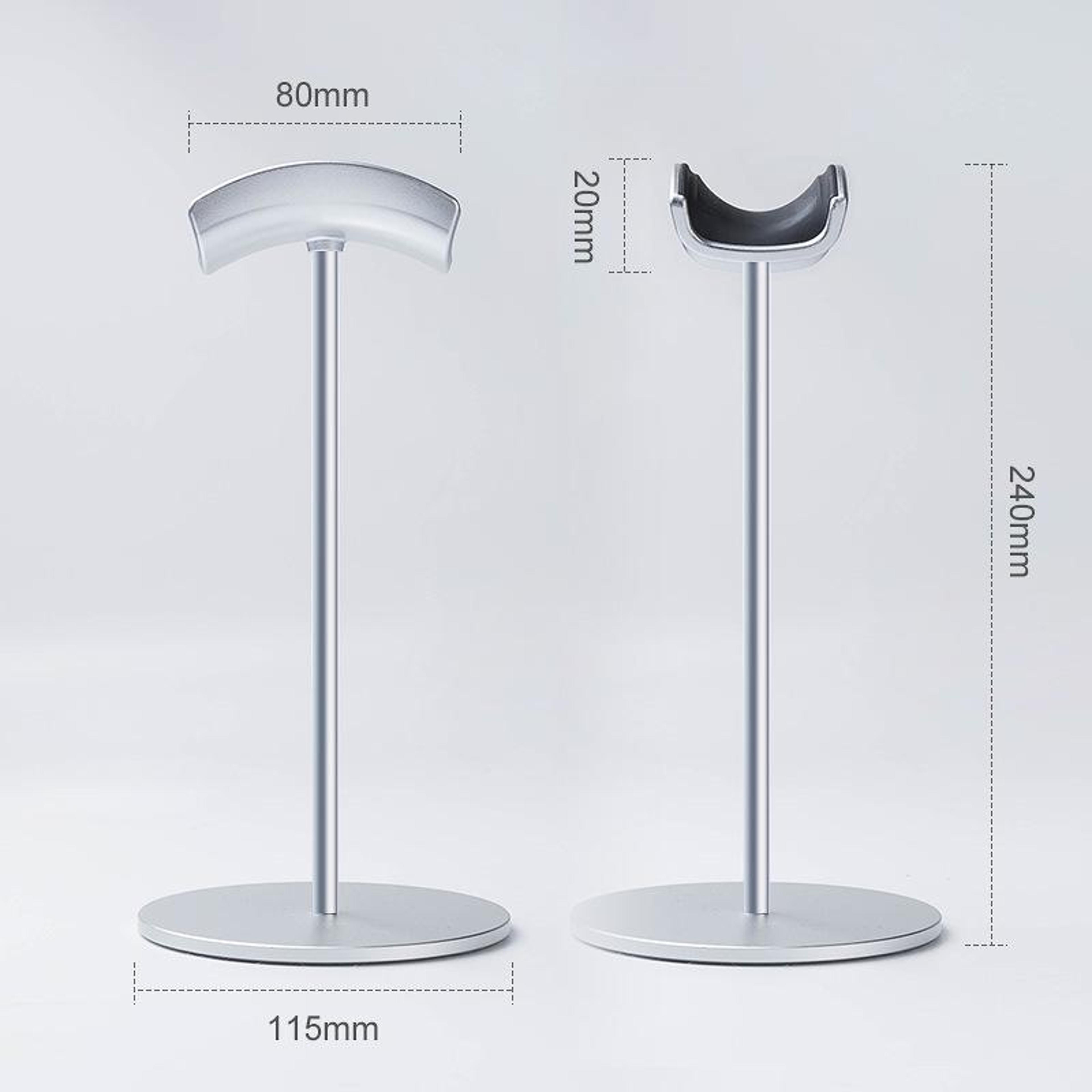 Aluminum Headphone Stand Desktop Headset Holder With Non Slip Base 2