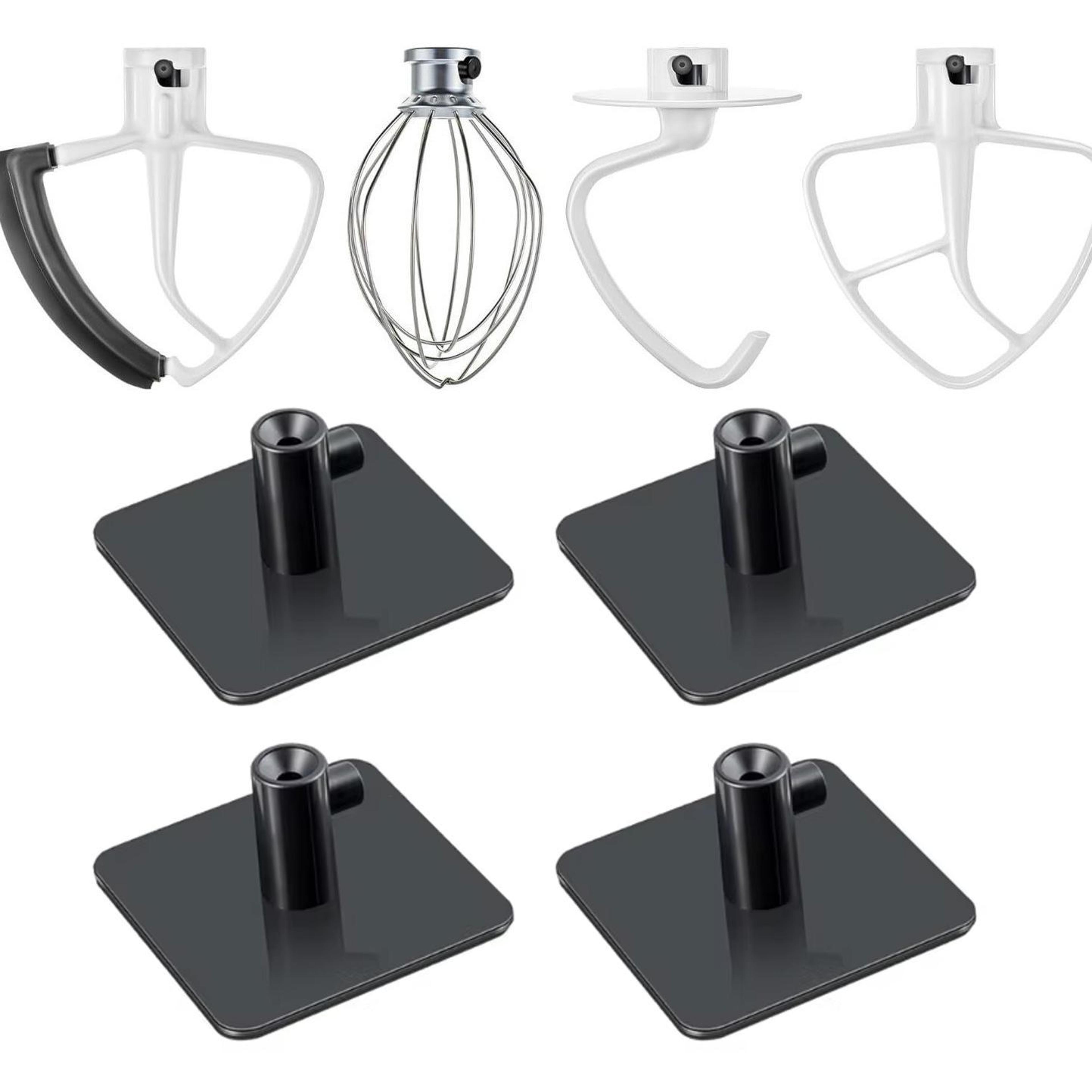 4PCS Premium Stand Mixer Attachment Organizer  Storage Hook System 1