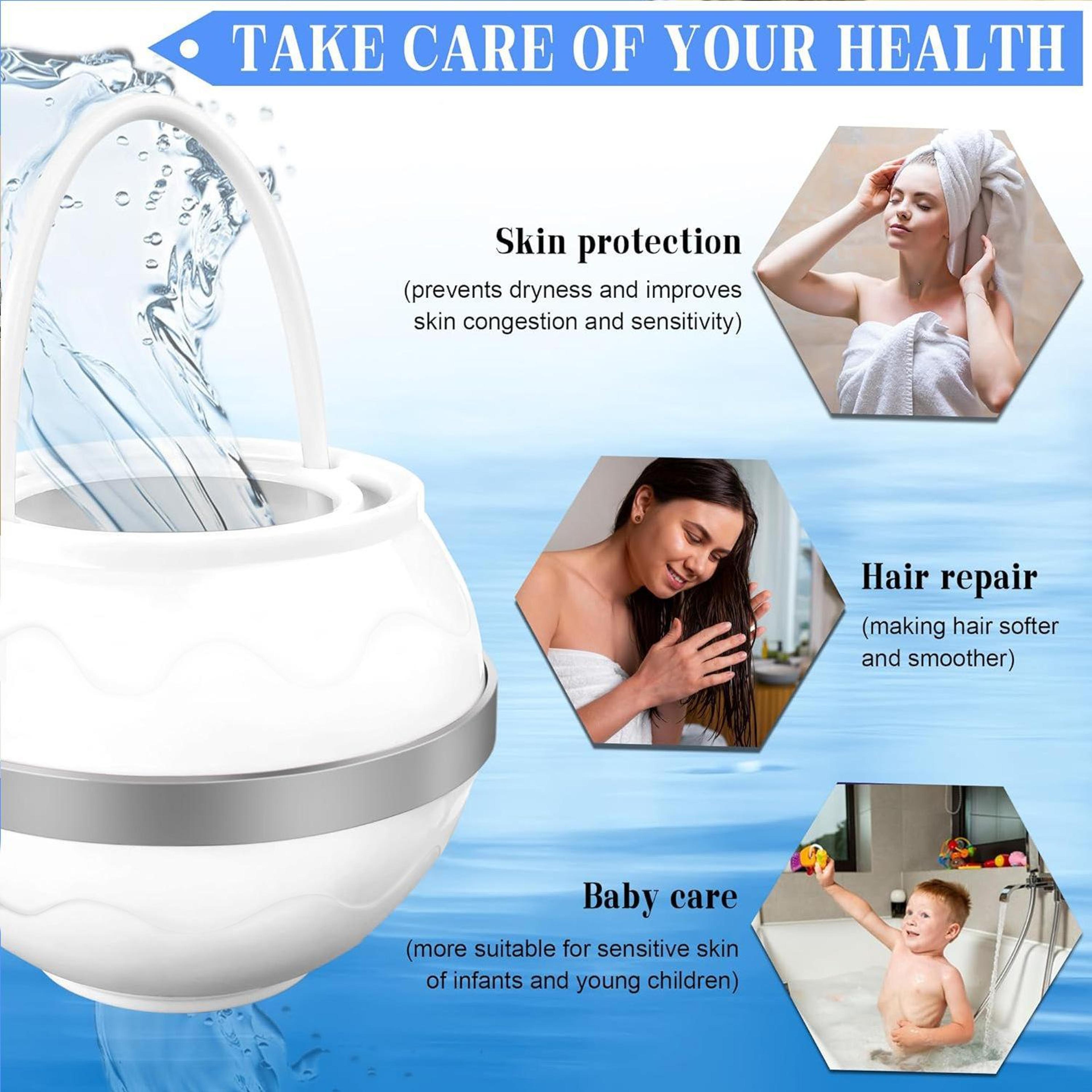 No Drill Bathtub Water Filter Shower Purifier For Softer Cleaner Bath Water 2