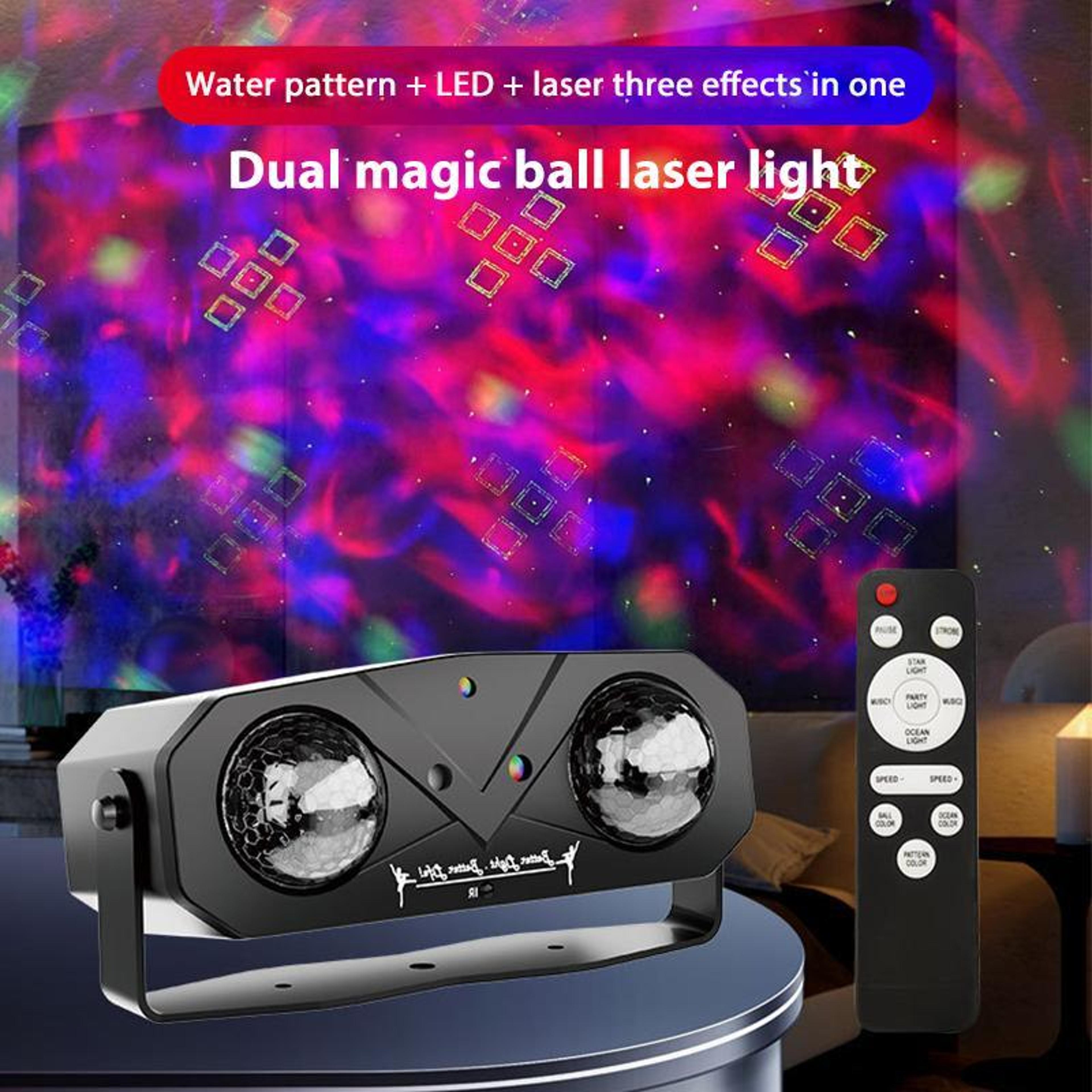 RGB Laser Party Light With Water Ripple Projector  Remote Control 3