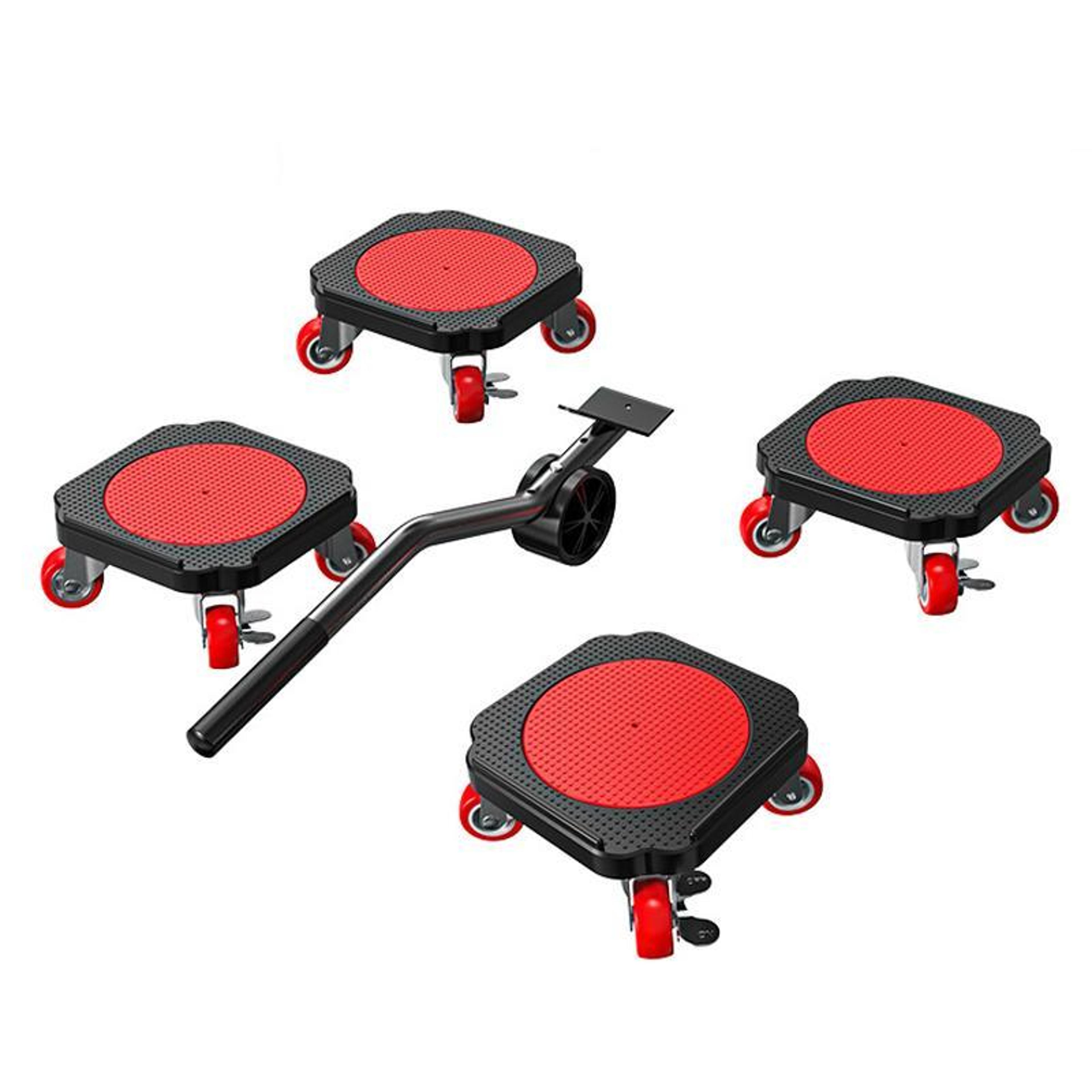 heavy duty furniture dolly with 360° swivel wheels and brake system