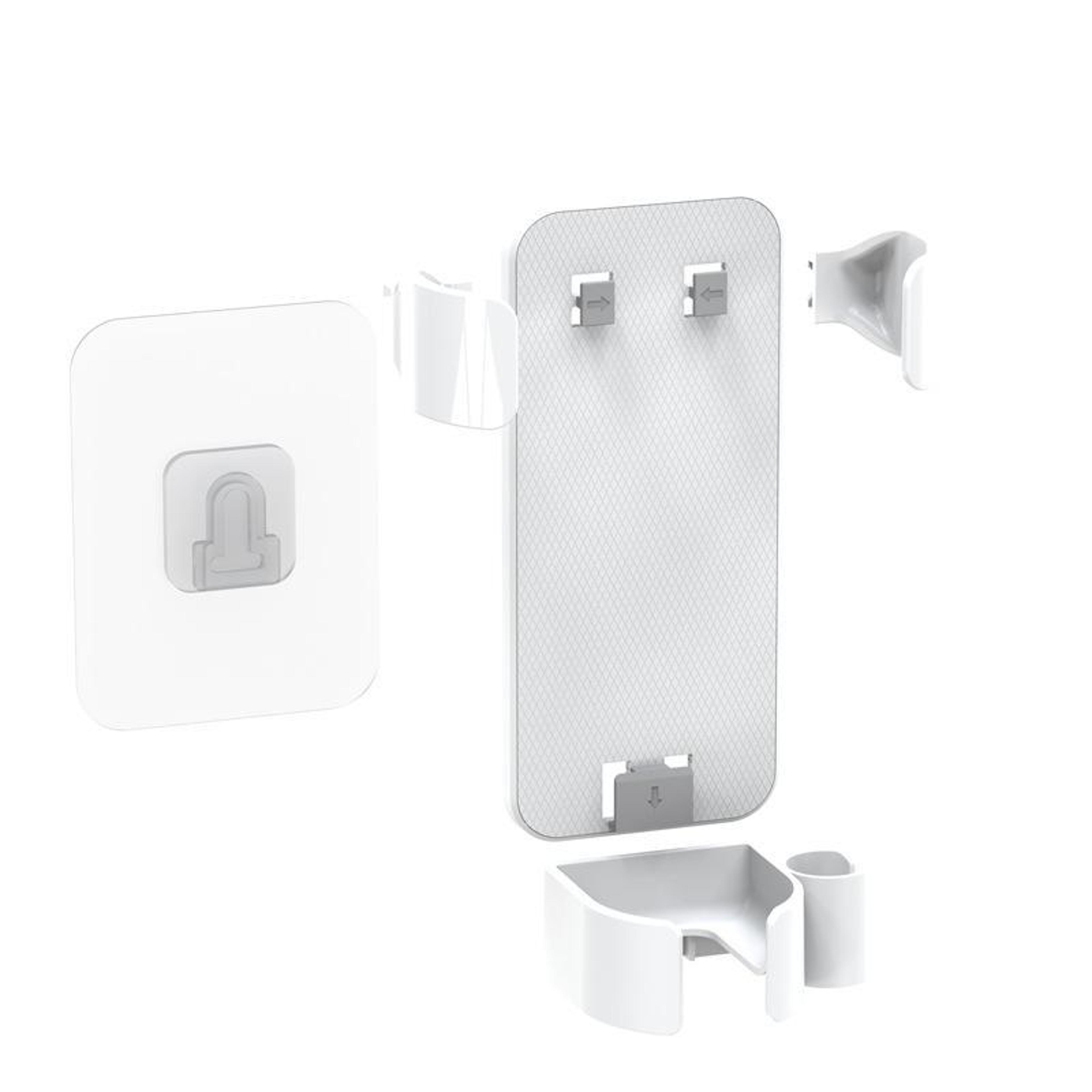 Wall Mounted Curling Iron Holder With Cord Wrap  Adjustable Clamp Storage 5