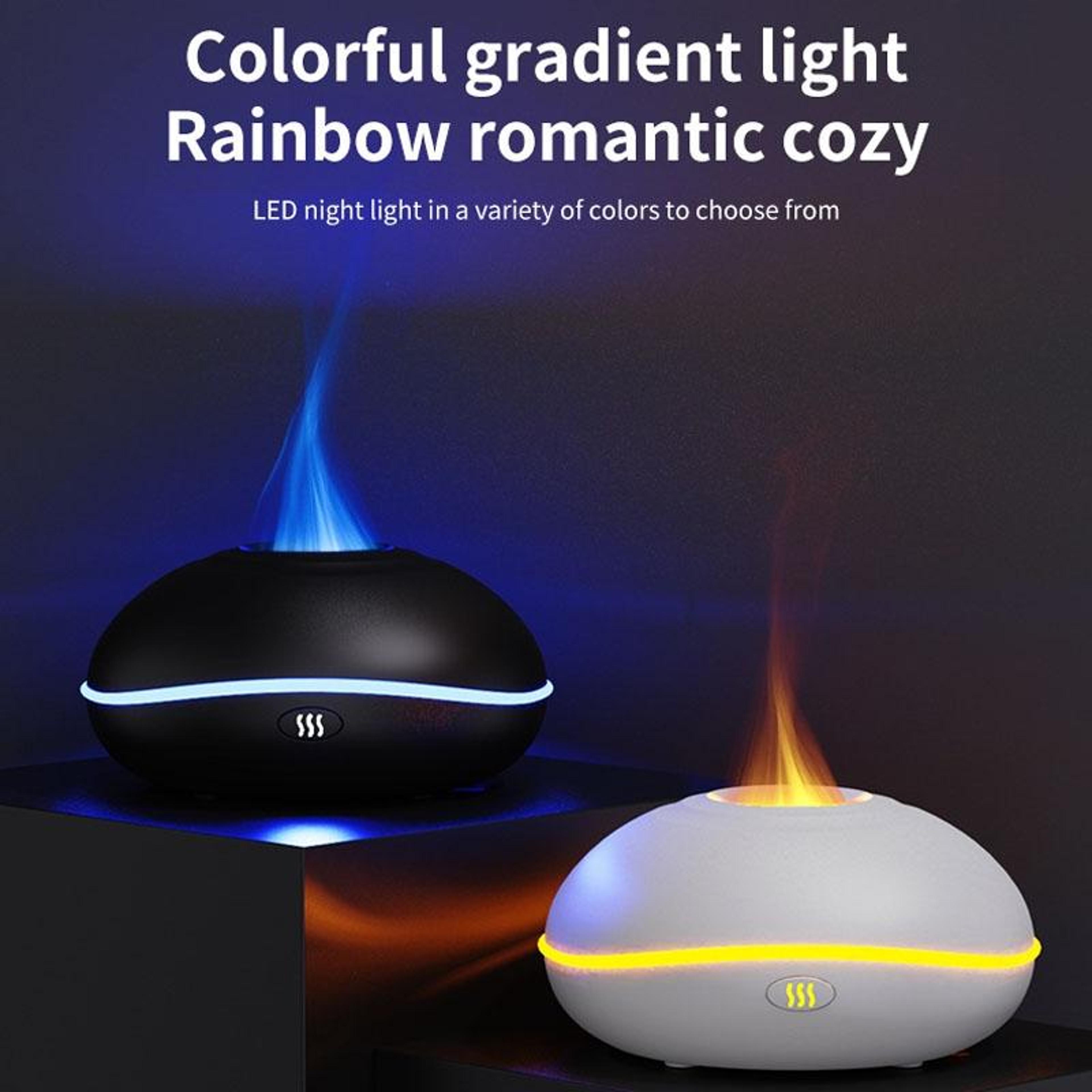 USB Aromatherapy Diffuser Humidifier With LED Flame Light For Car  Home 2