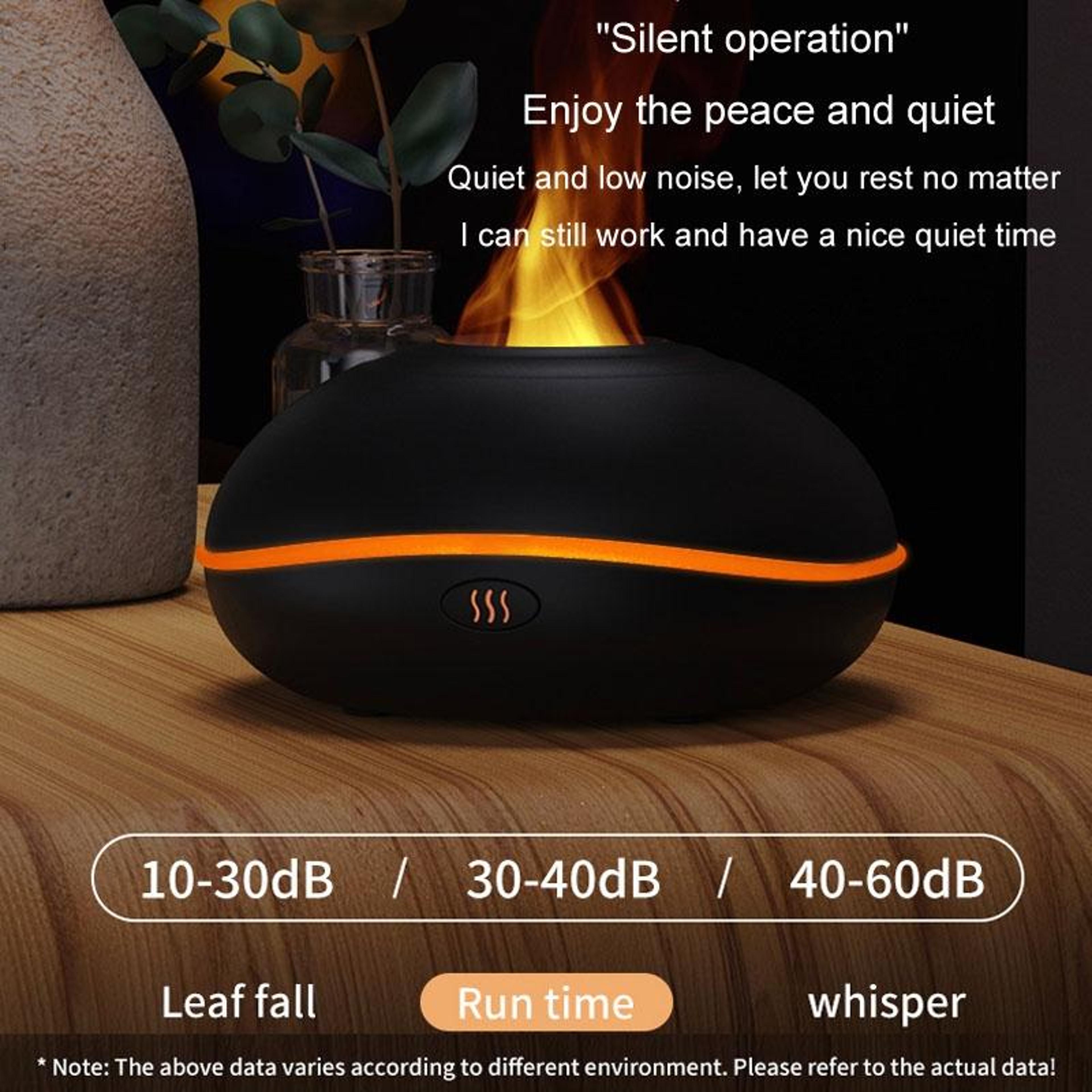 USB Aromatherapy Diffuser Humidifier With LED Flame Light For Car  Home 13