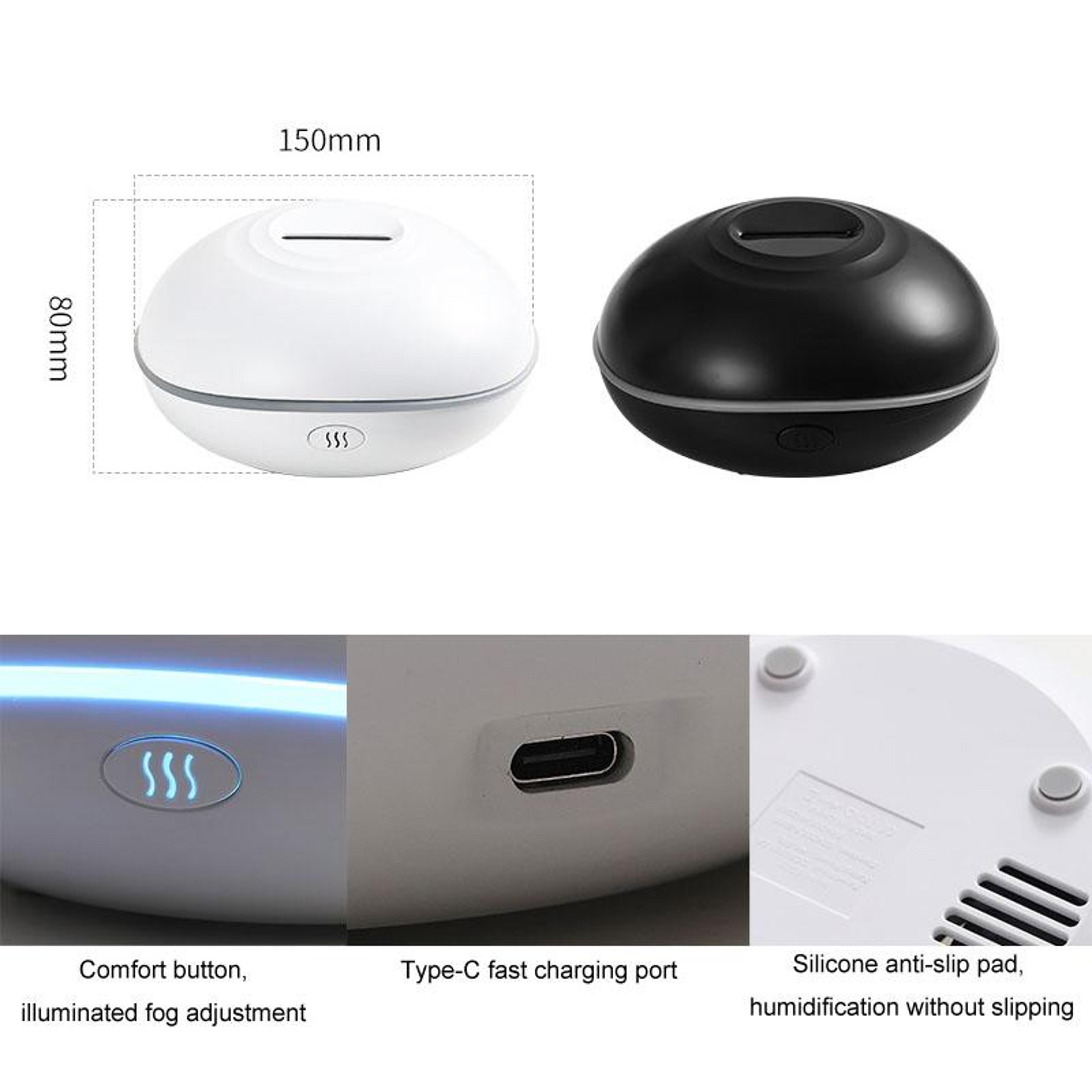 USB Aromatherapy Diffuser Humidifier With LED Flame Light For Car  Home 6