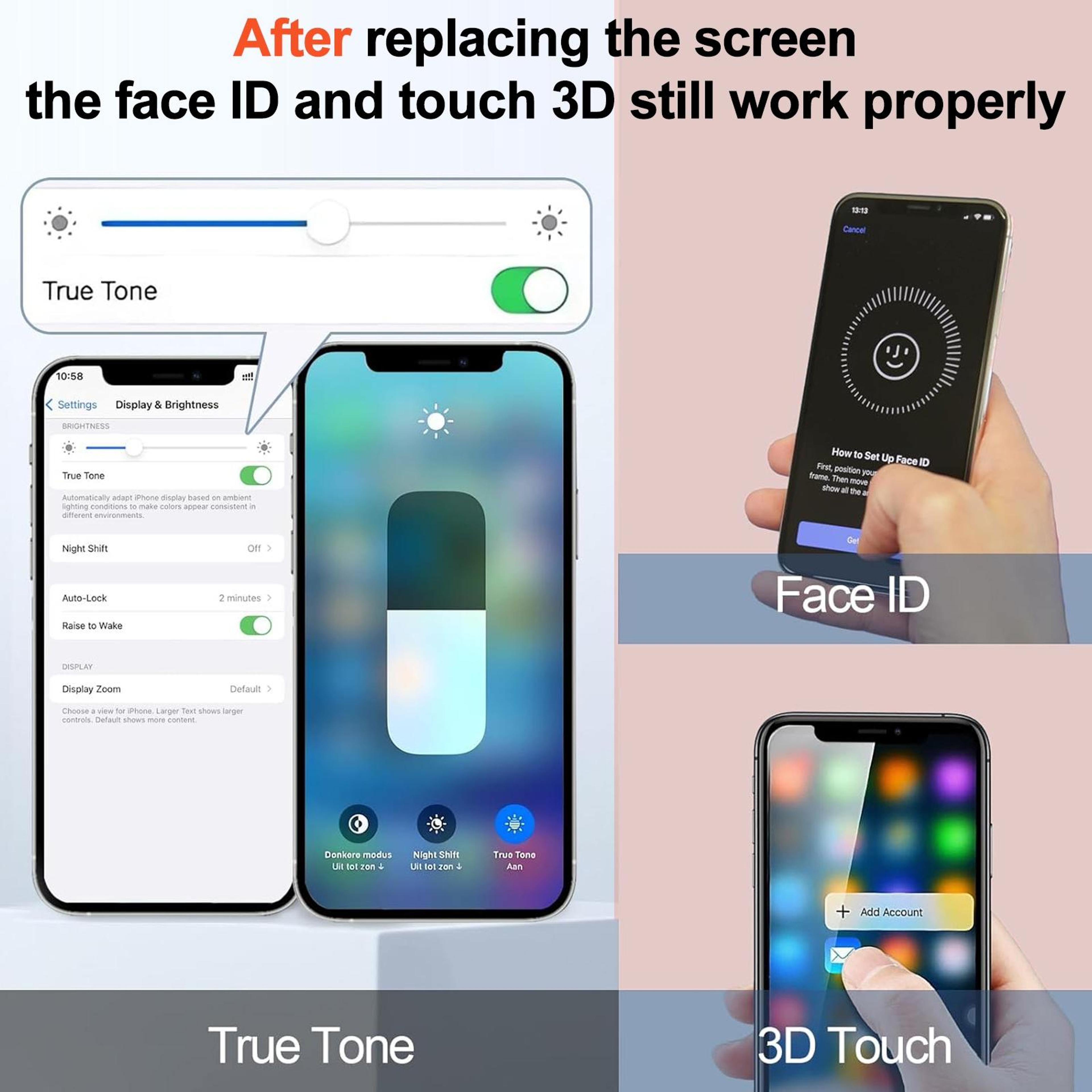 IPhone 13 Pro RJ Incell LCD Replacement Screen Assembly High Brightness Display Digitizer 8